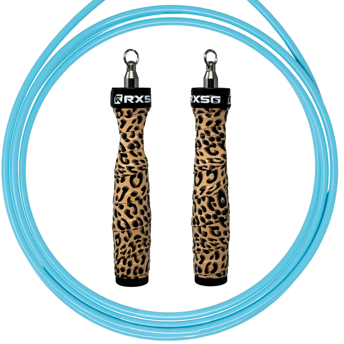 Leopard Print Rx Jump Rope 2.0 with Buff