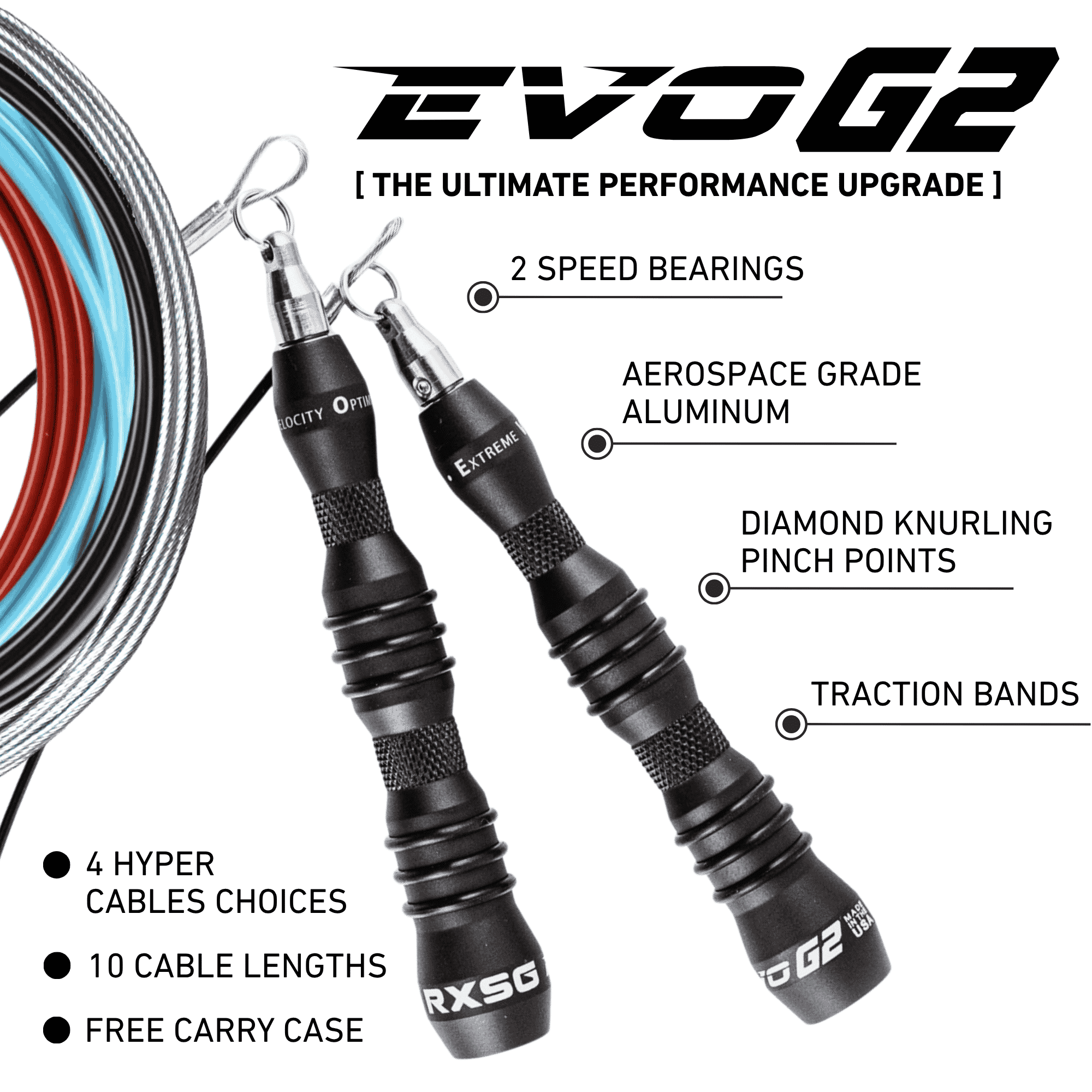 EVO G2 Speed Jump Rope – Hyper Cable