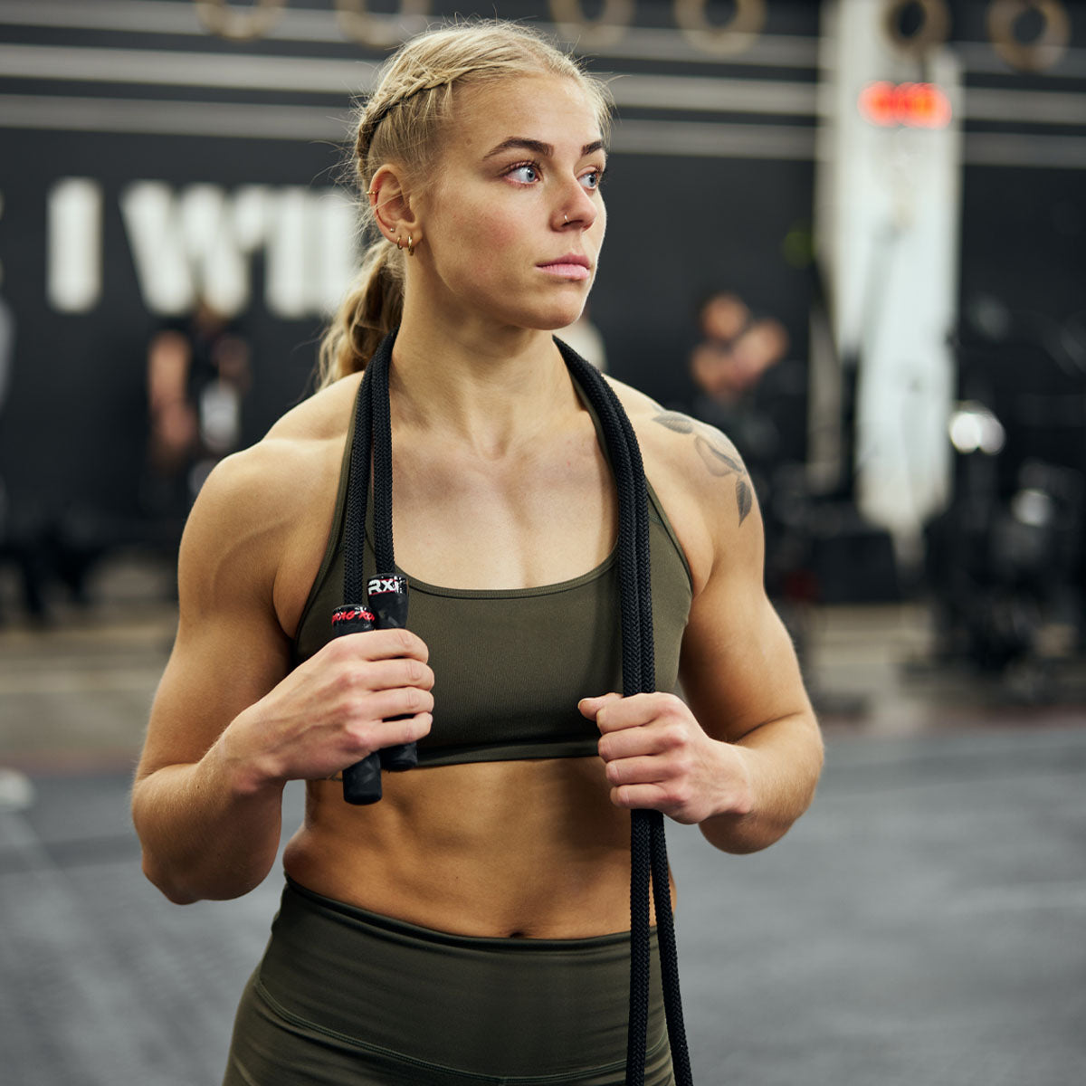 CrossFit athlete Sola Sigurdardottir rains with the RXSG Drag Rope