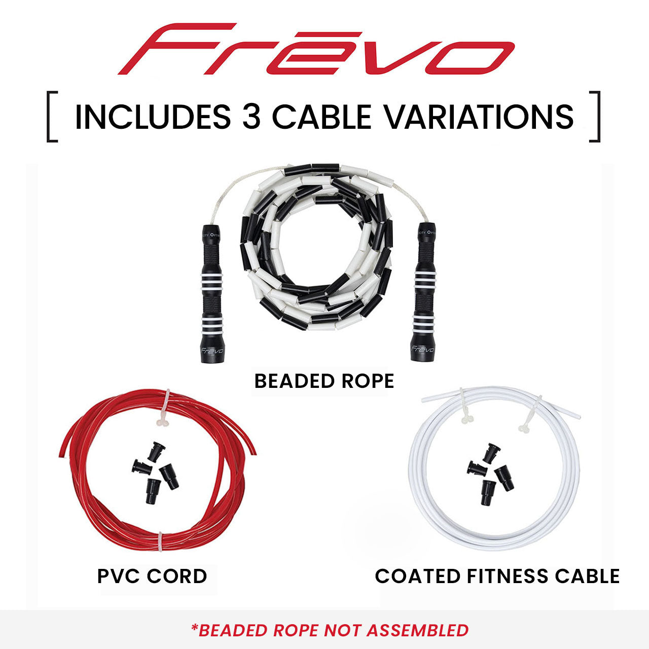 FREVO Freestyle Jump Rope three cables