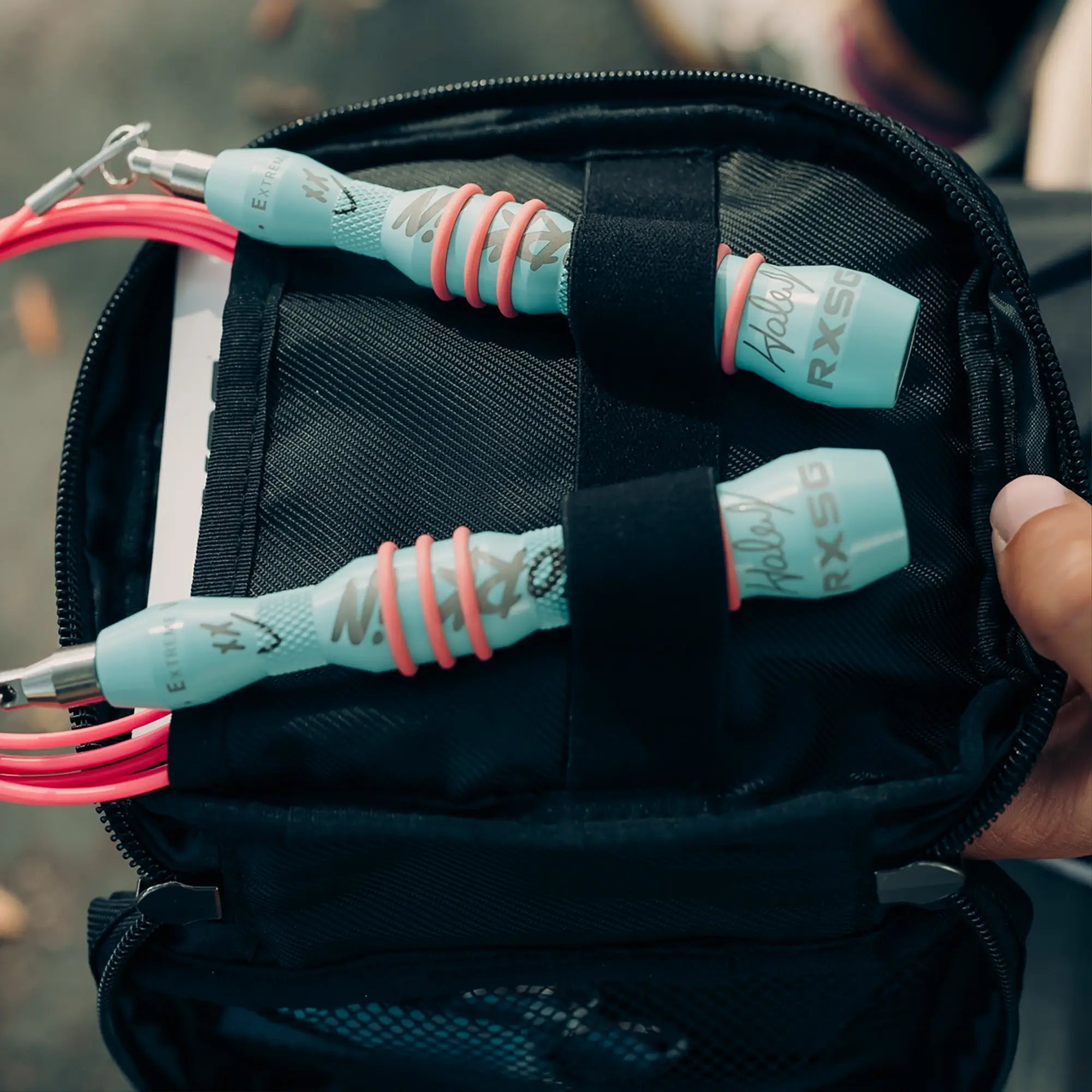 Haley_Adams_Limited_Edition_EVO_G2_Speed_Rope_Case and Rope in her hands