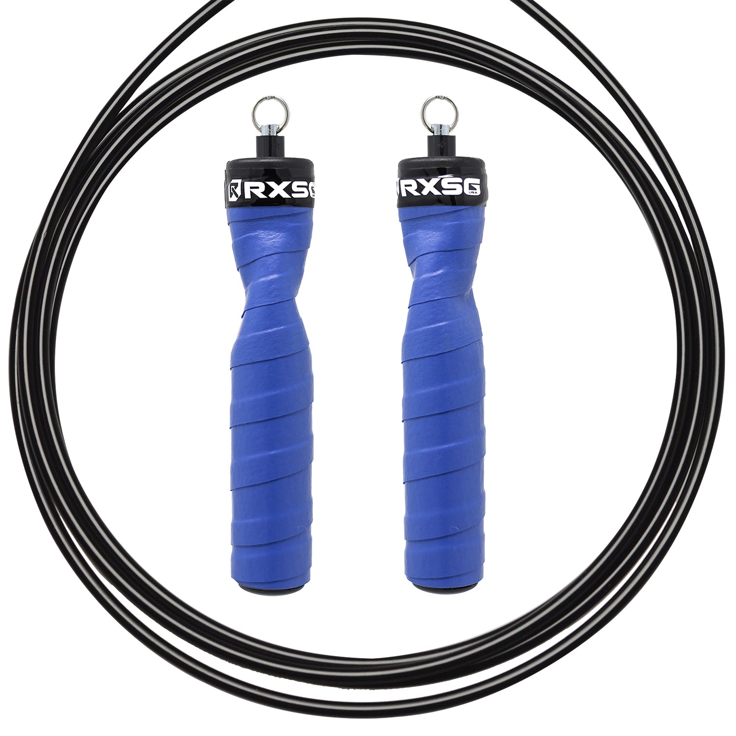 RXSG Original Rx Jump Rope Bionic Blue with Black Hyper Cable