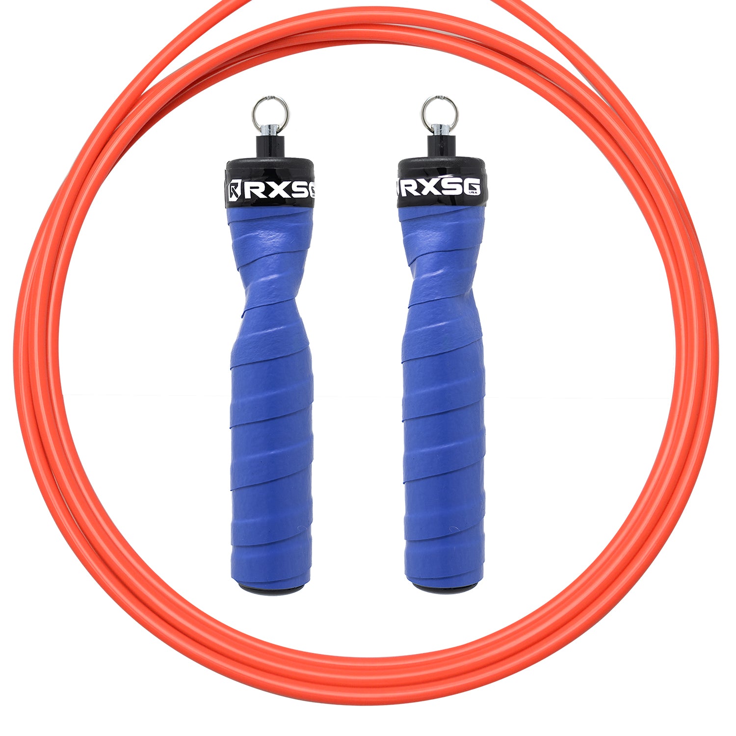 RXSG Original Rx Jump Rope Bionic Blue with Orange Buff Cable