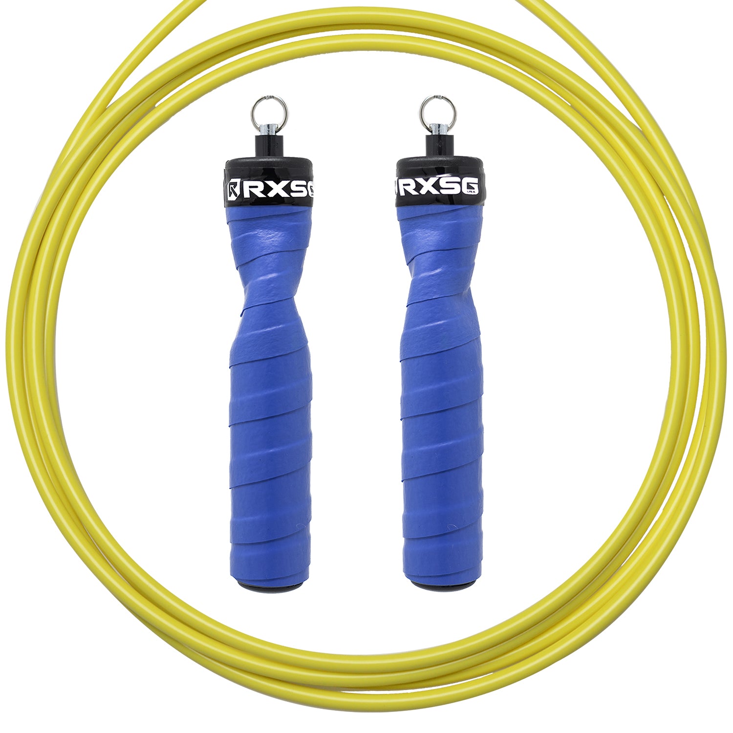 RXSG Original Rx Jump Rope Bionic Blue with Yellow Hyper Cable