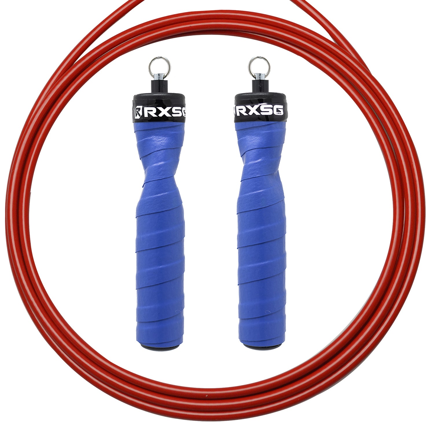 RXSG Original Rx Jump Rope Bionic Blue with Red Hyper Cable