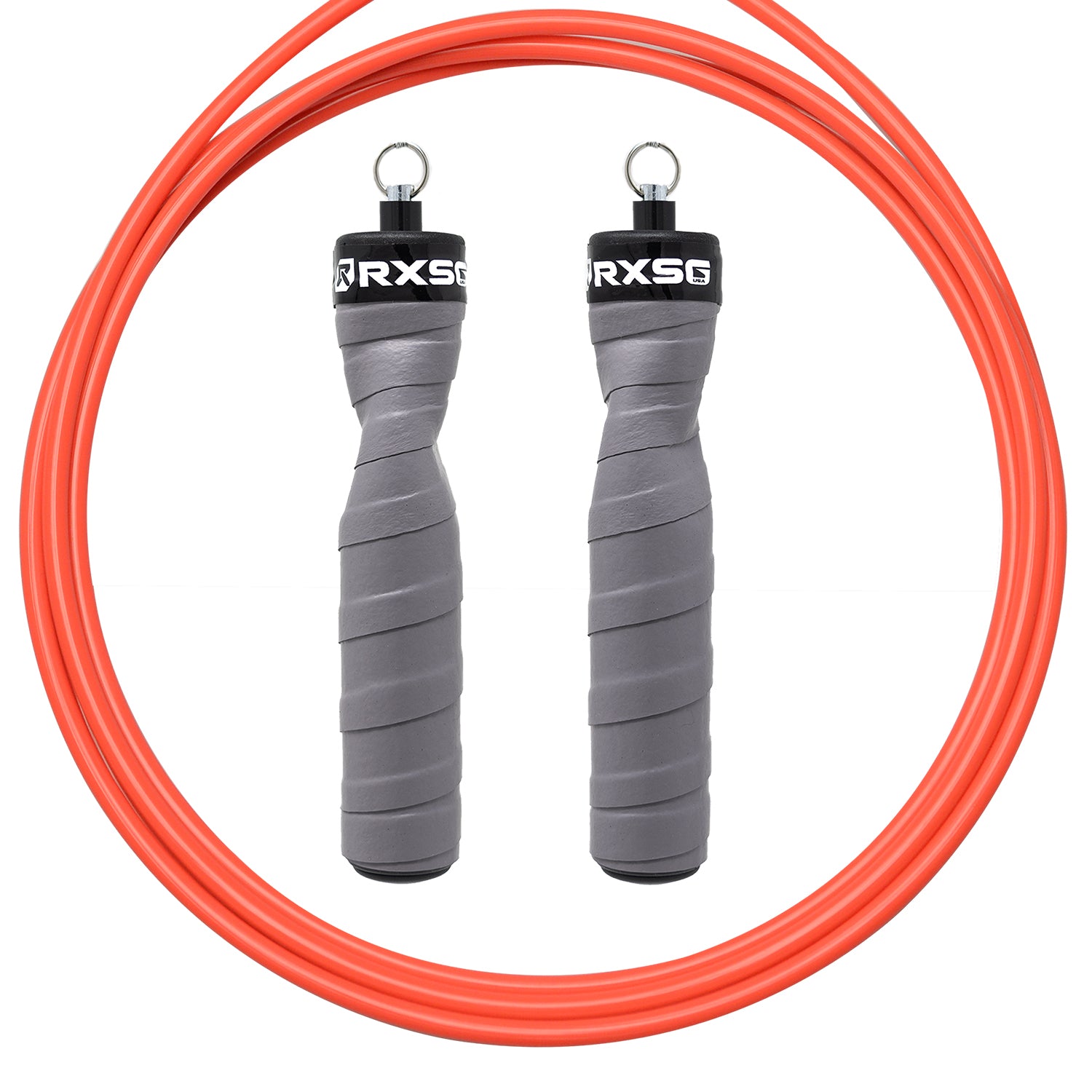 RXSG Original Rx Jump Rope Gauntlet Gray with Orange Hyper Cable