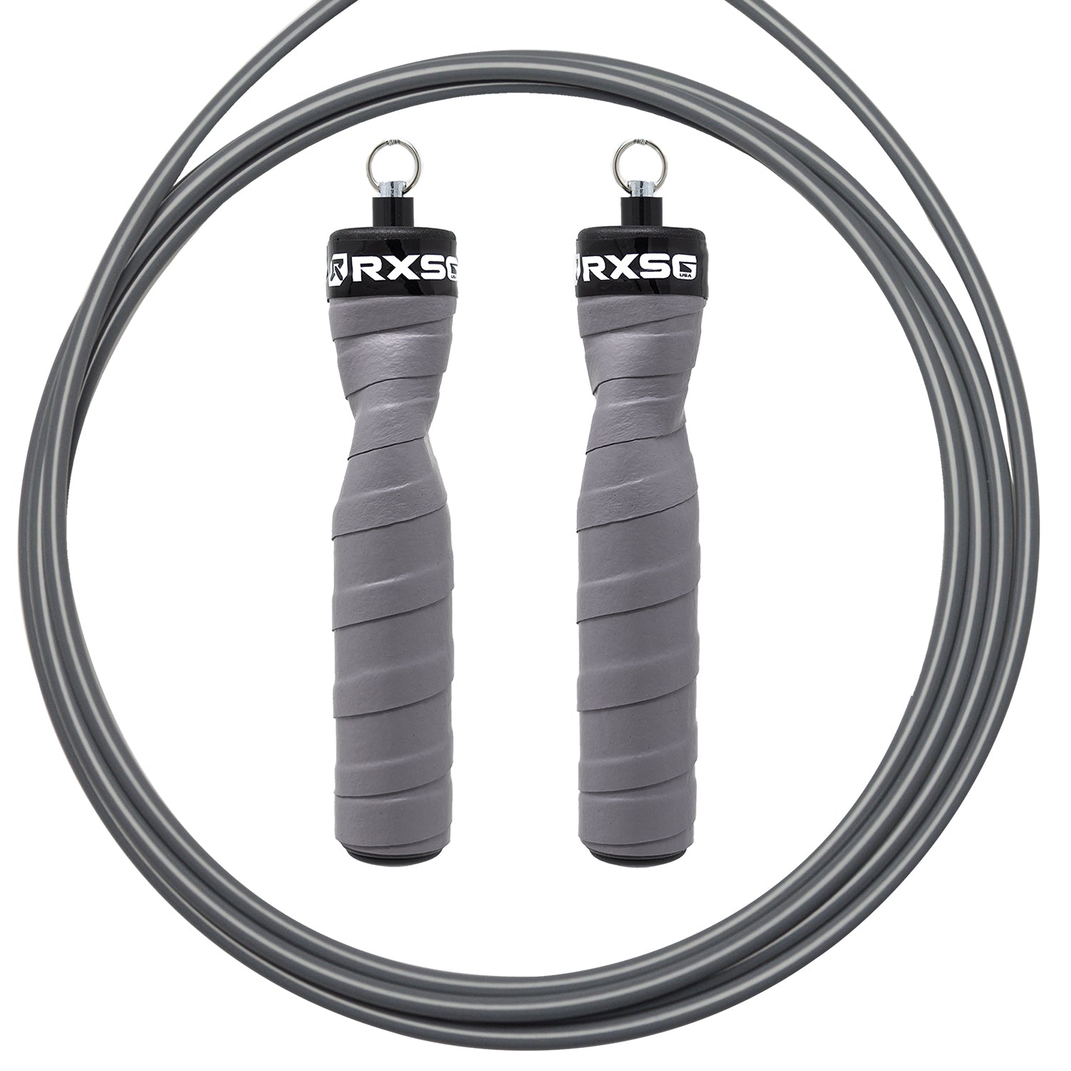 RXSG Original Rx Jump Rope Gauntlet Gray with Gray Buff Cable