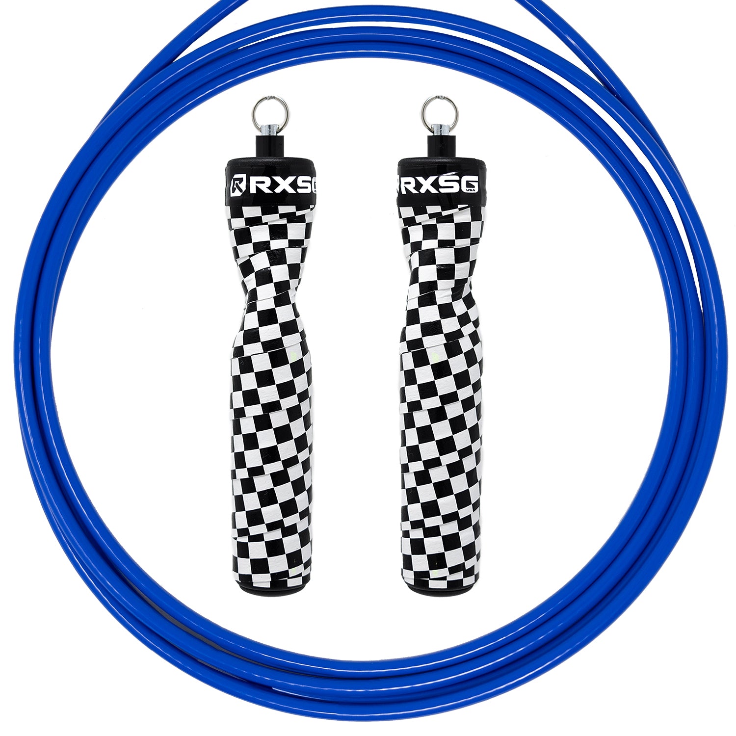 RXSG Rx Original CustomFit The Finisher Jump Rope with Blue Buff Cable