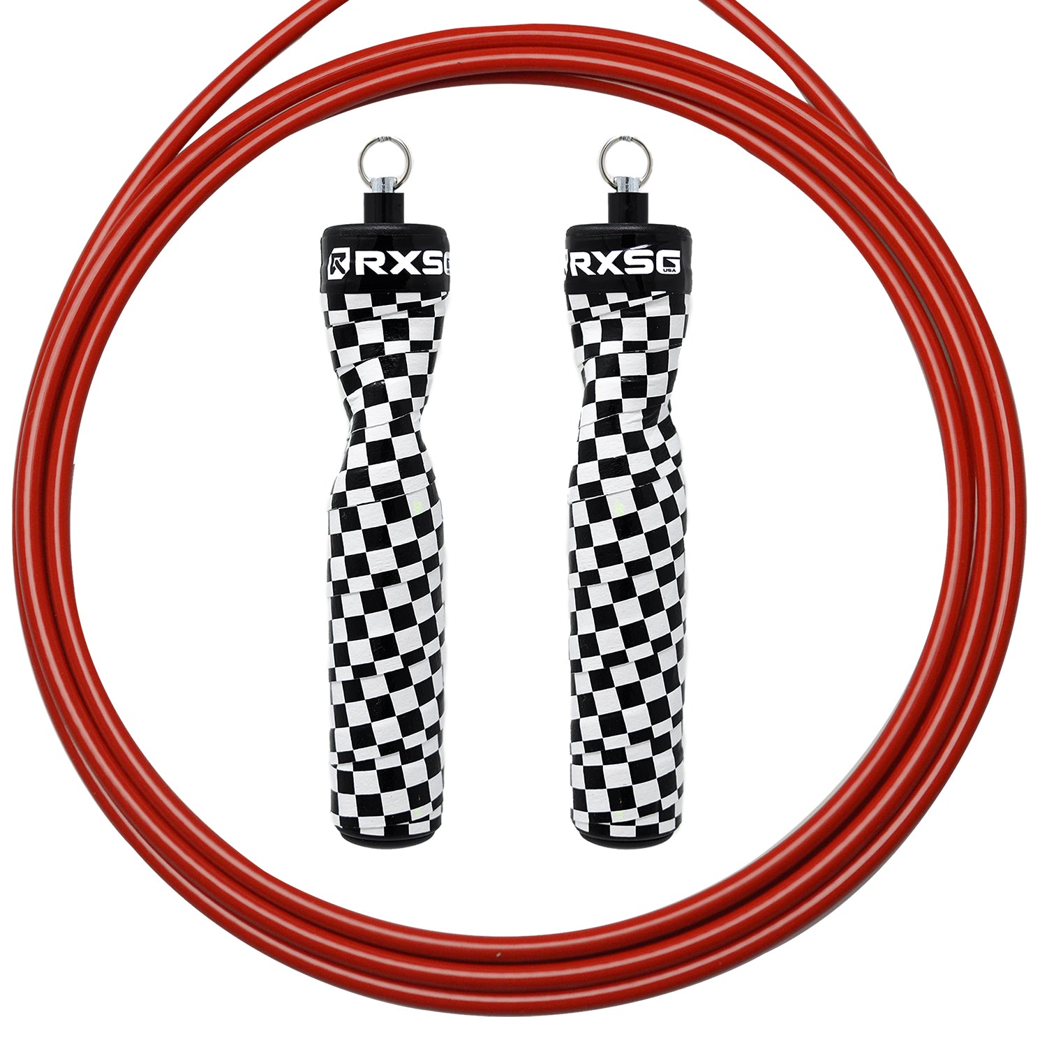 RXSG Rx Original CustomFit The Finisher Jump Rope with Red Buff Cable