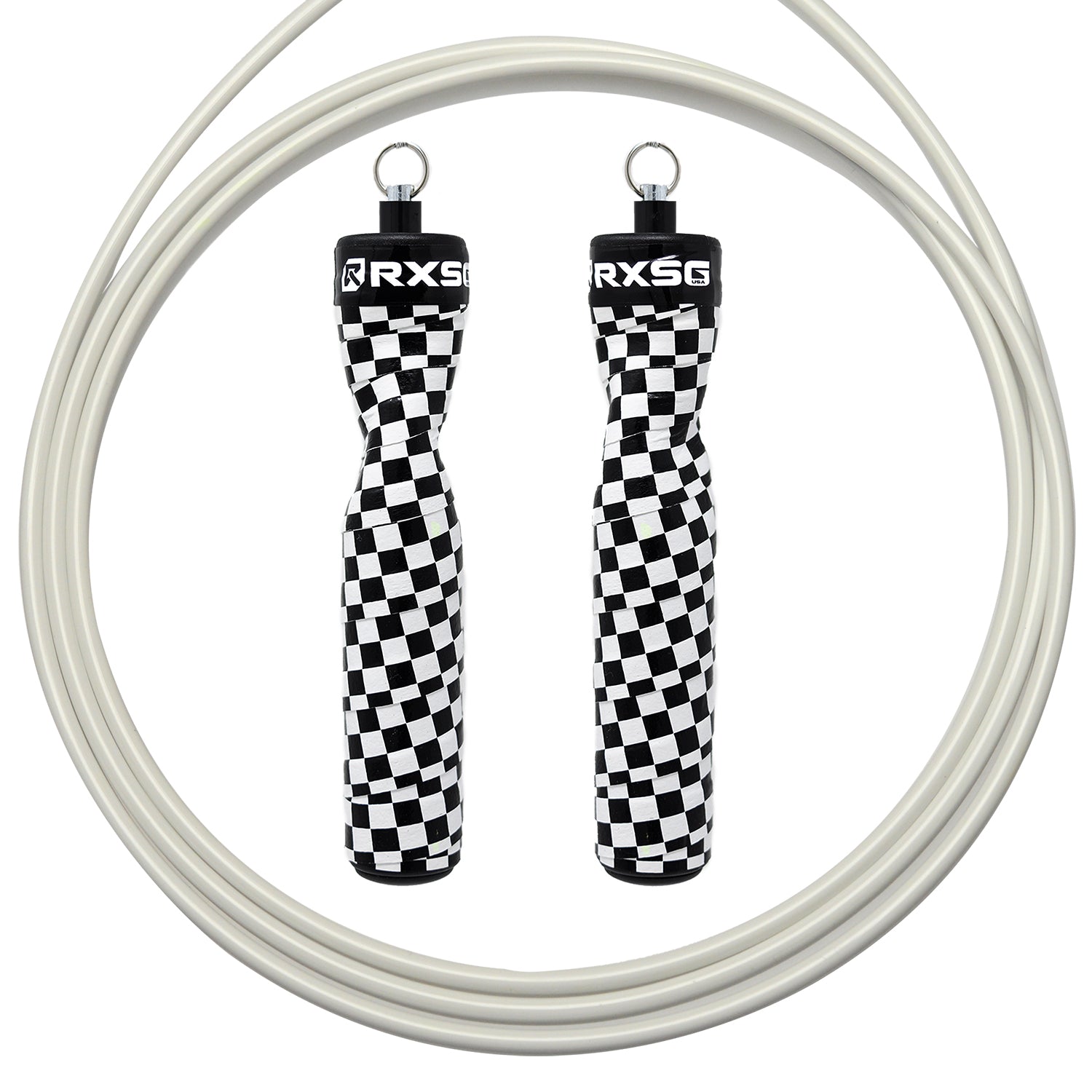 RXSG Rx Original CustomFit The Finisher Jump Rope with White Buff Cable
