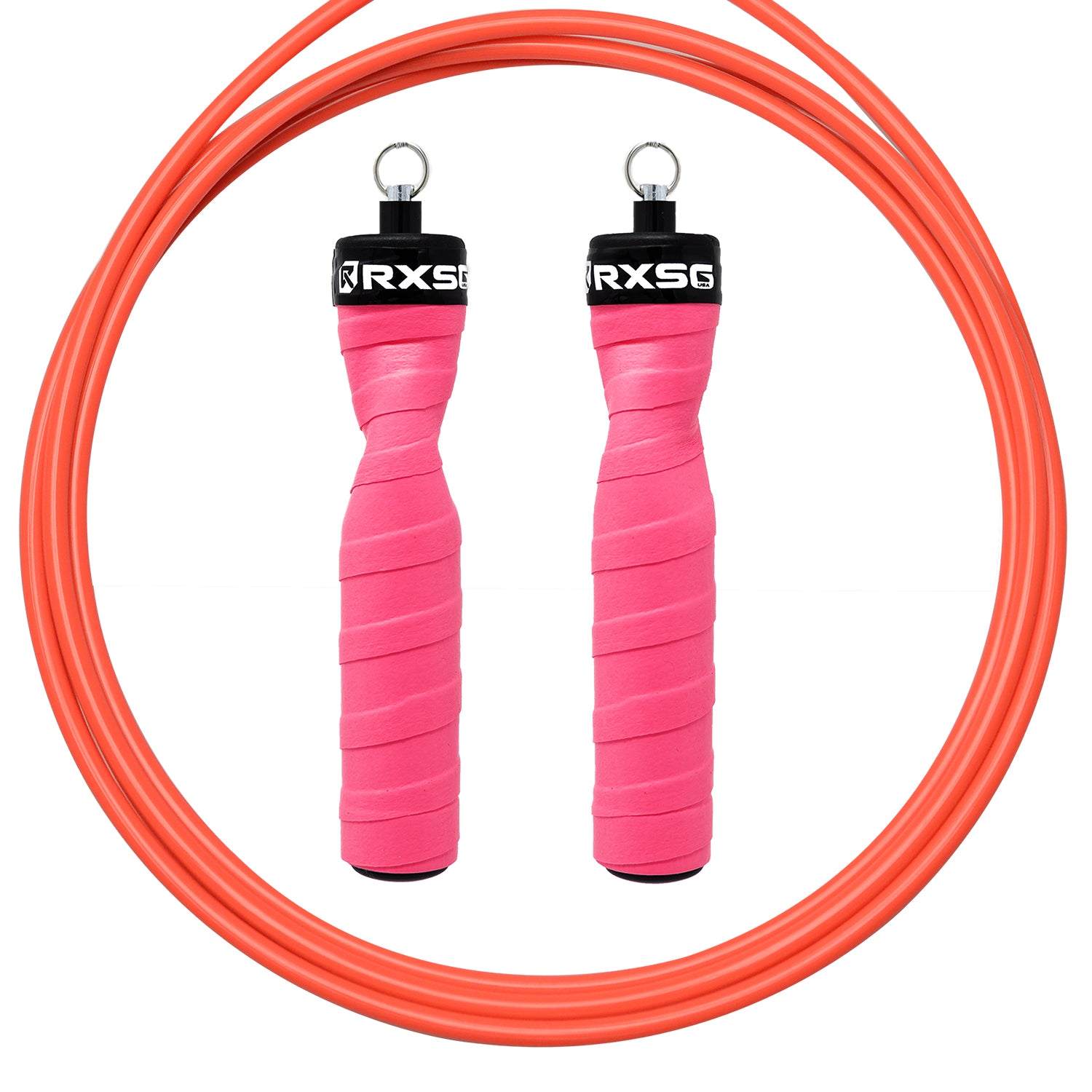RXSG Original Rx Jump Rope Poppin Pink with Orange Buff Cable