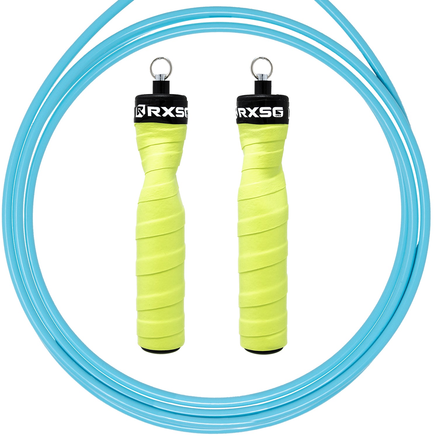 RXSG_CustomFit_Limelight_Jump_Rope with Teal Buff Cable