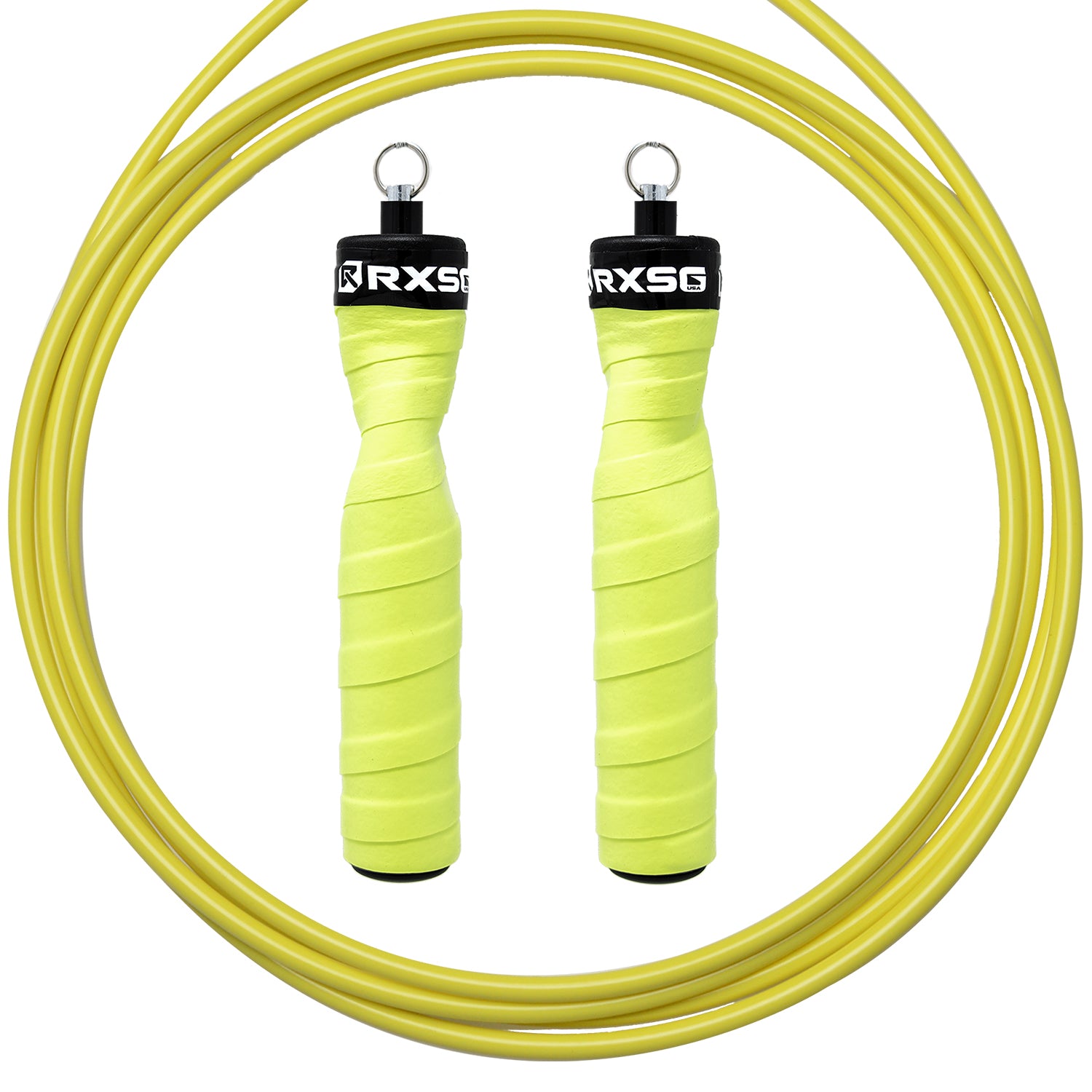 RXSG_CustomFit_Limelight_Jump_Rope with Yellow Buff Cable