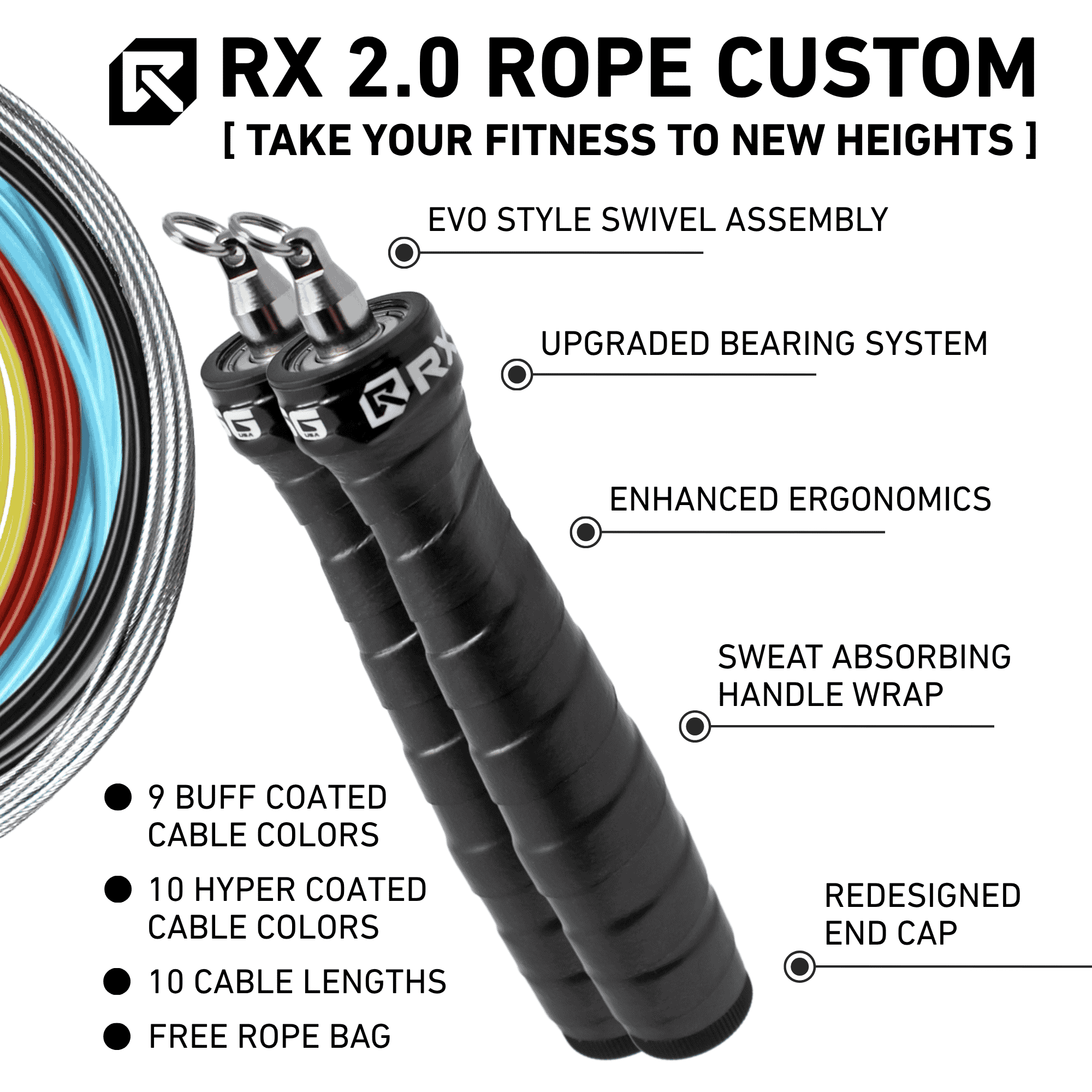 Outrageous Orange Rx Jump Rope 2.0 - Buff