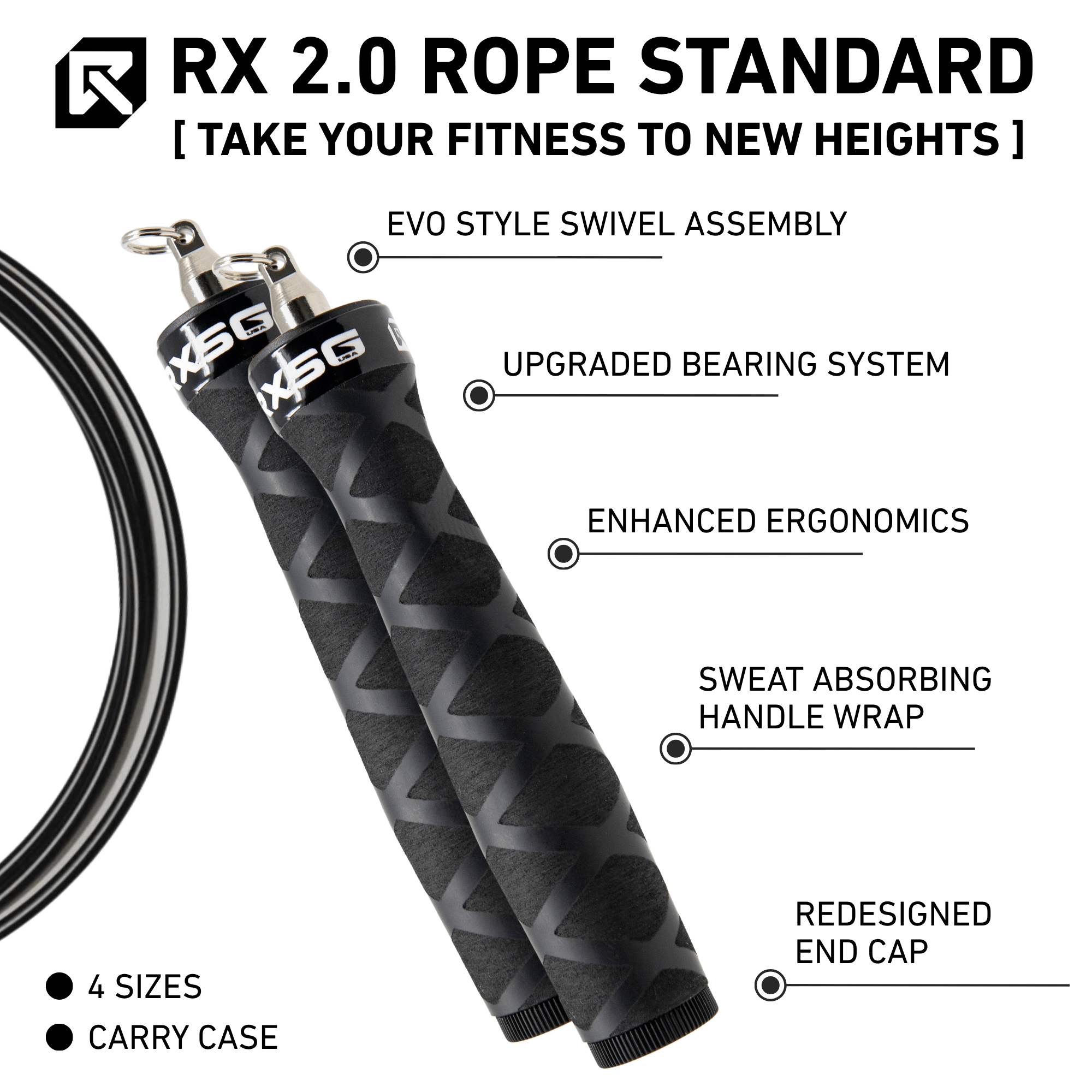Rx Jump Rope 2.0 Standard Features