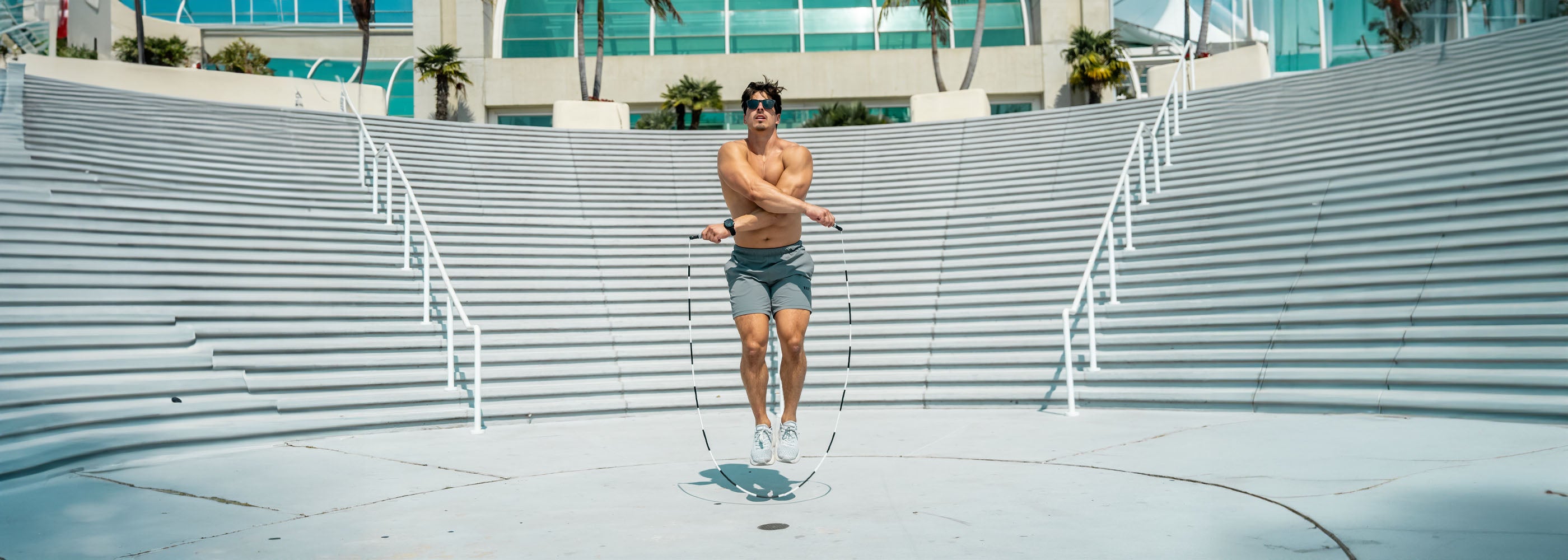 Rx_Smart_Gear_Jorge_Fernandez_Crossfit_Athlete_Jumping_Rope with the Frevo