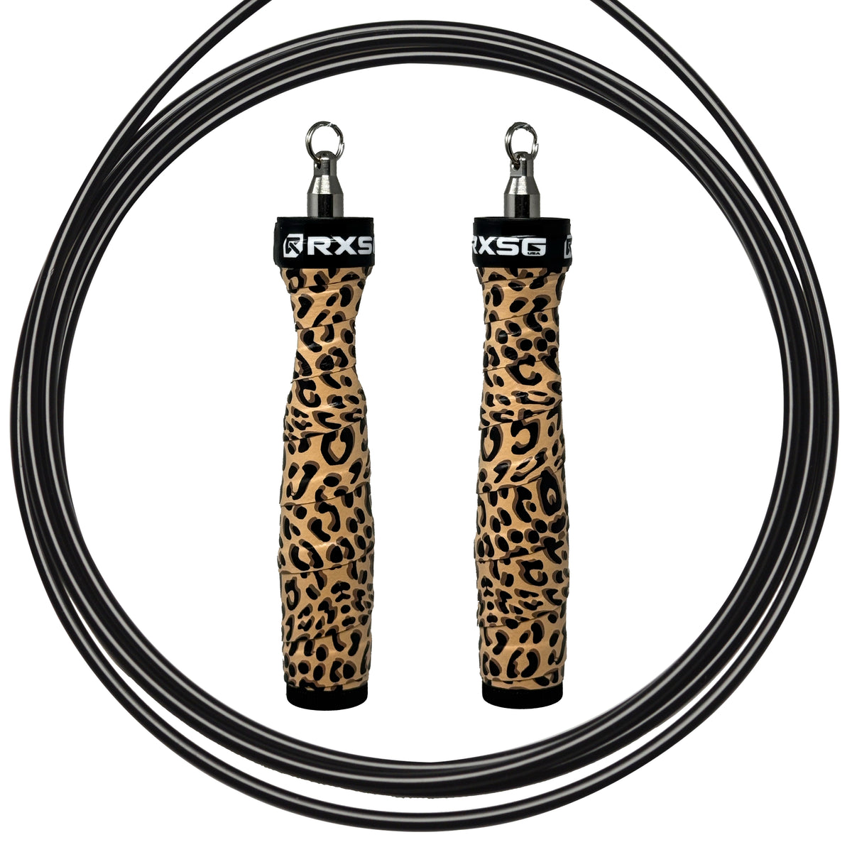 Leopard Print Rx Jump Rope 2.0 with Buff