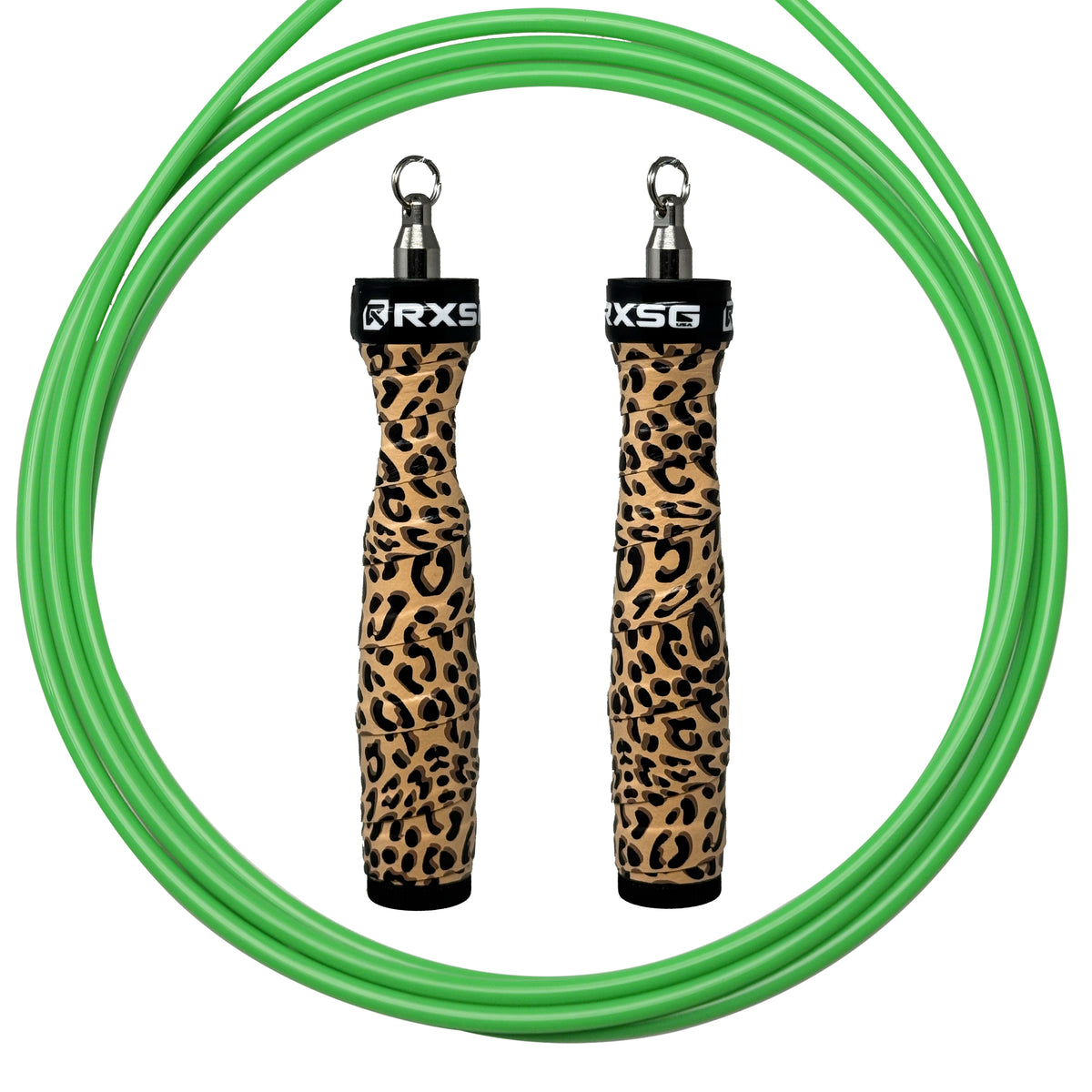 Leopard Print Rx Jump Rope 2.0 with Buff