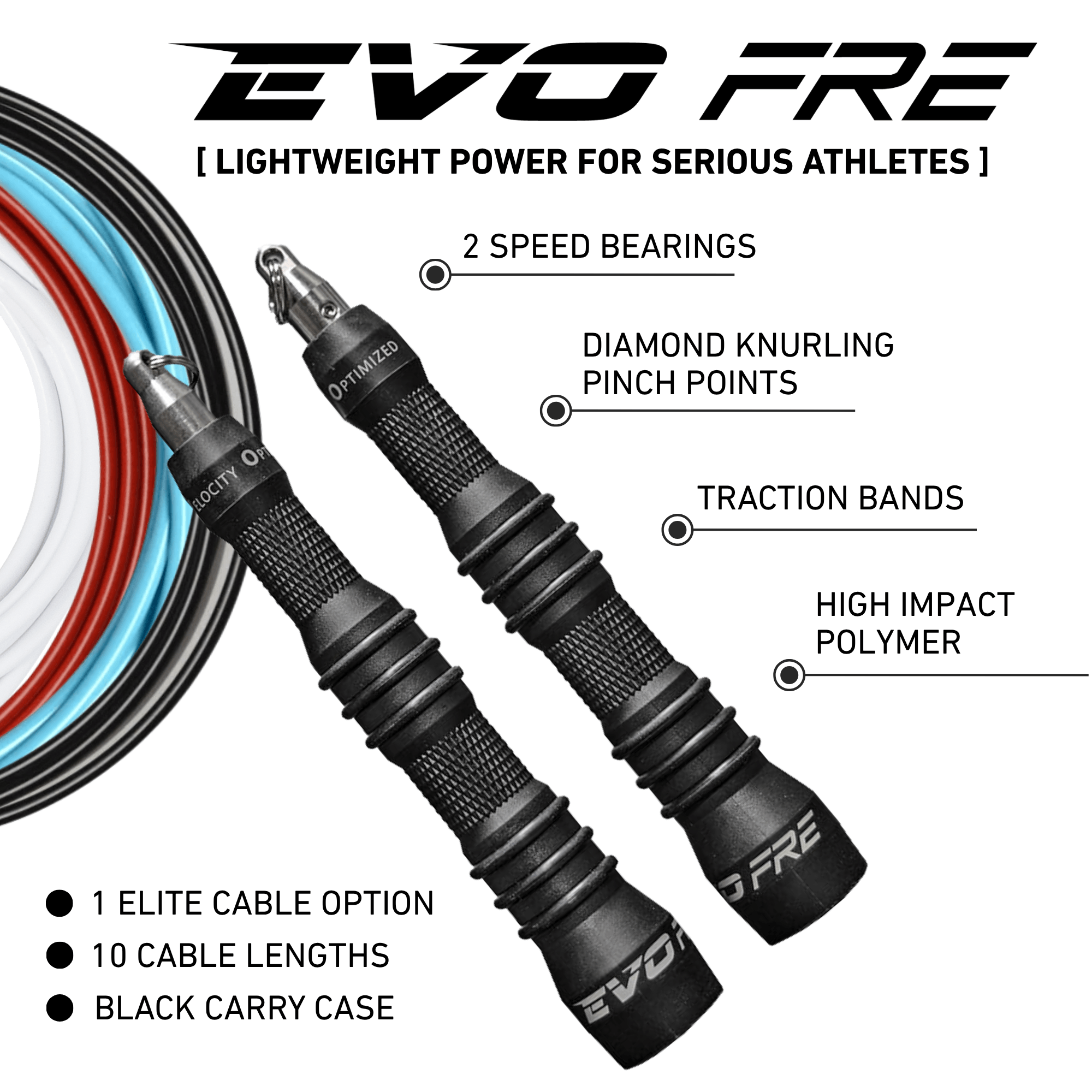 EVO FRE Triple Under Speed Rope features