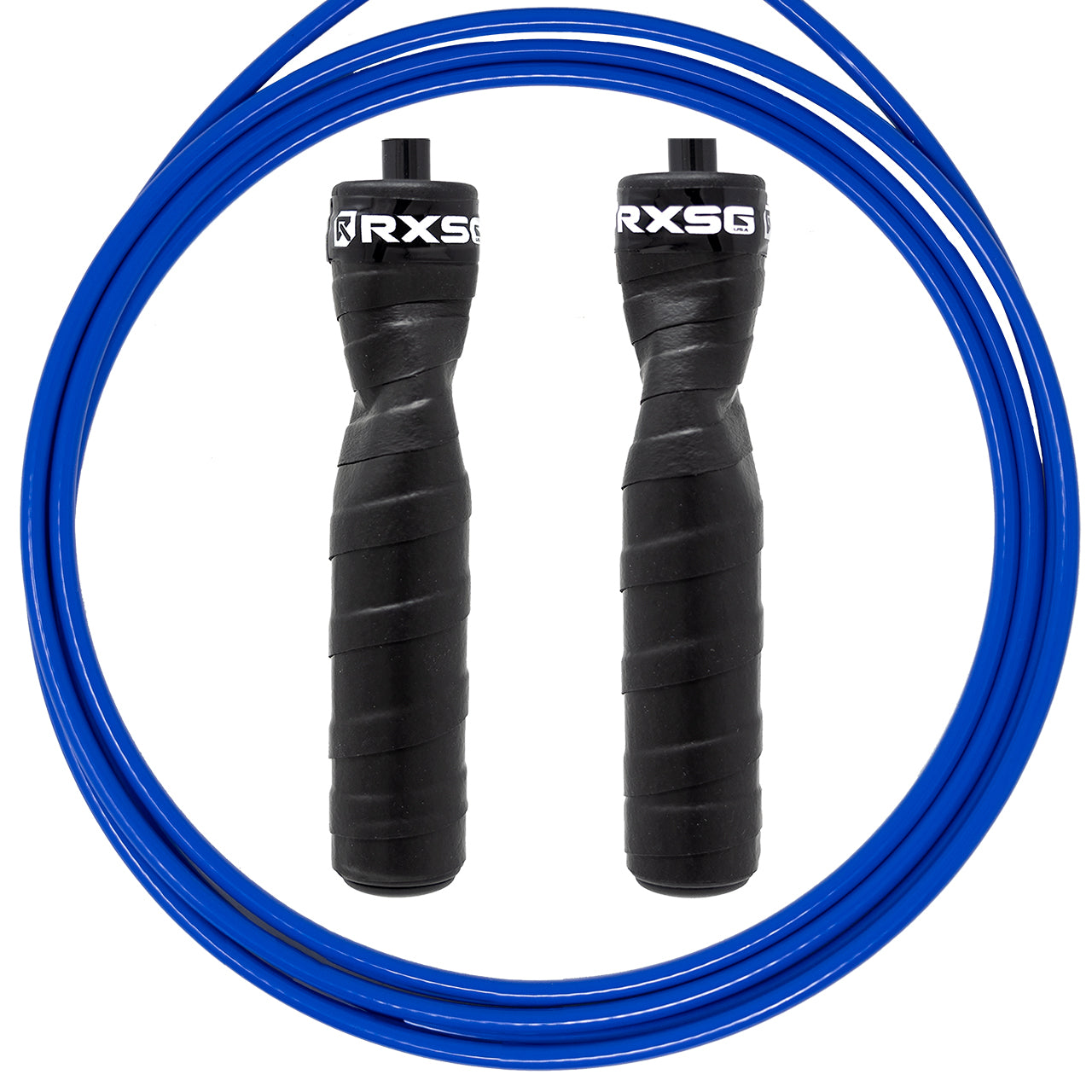 RXSG CustomFit BlackOps Jump Rope Blue Cable