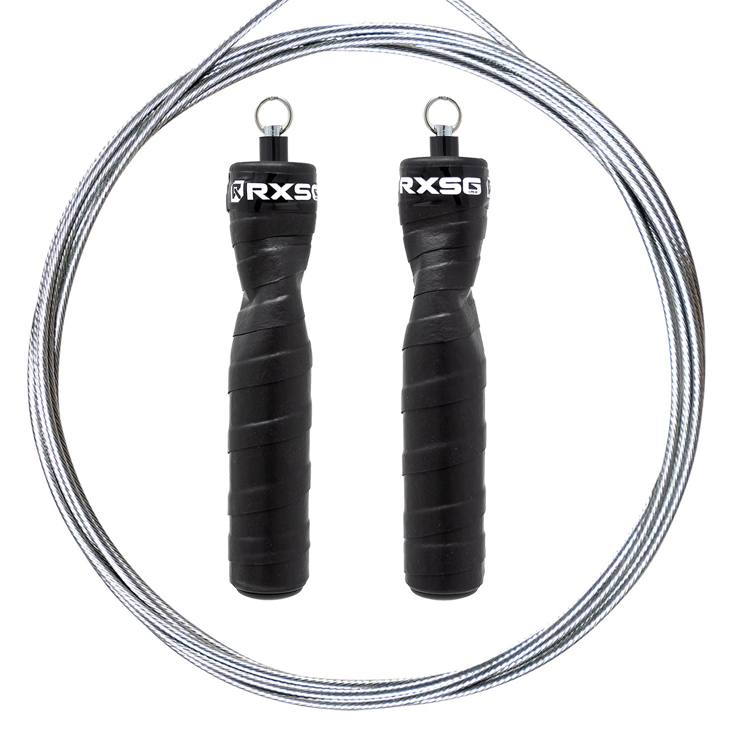 RXSG CustomFit BlackOps Jump Rope Speed Metal Cable