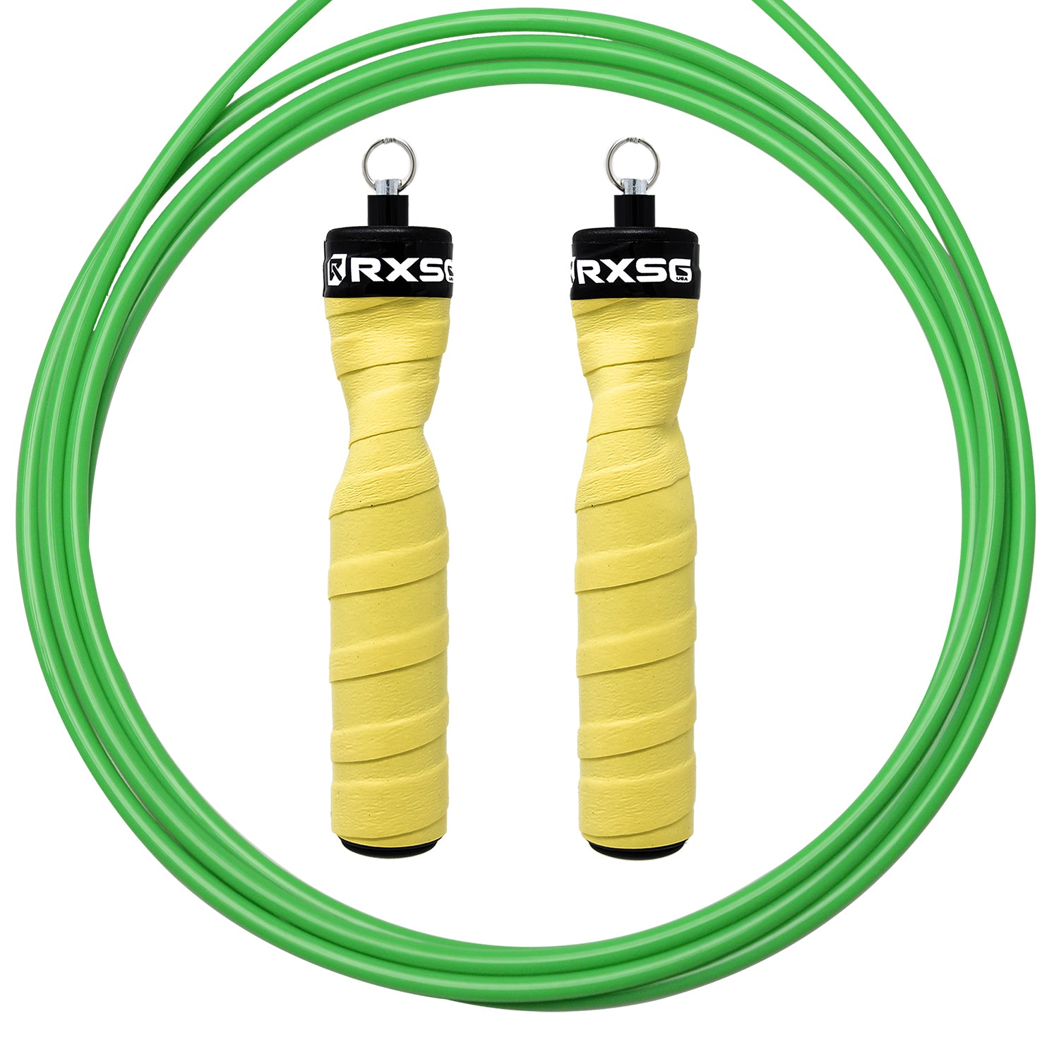 RXSG CustomFit Lazer Lemon Jump Rope Green Cable