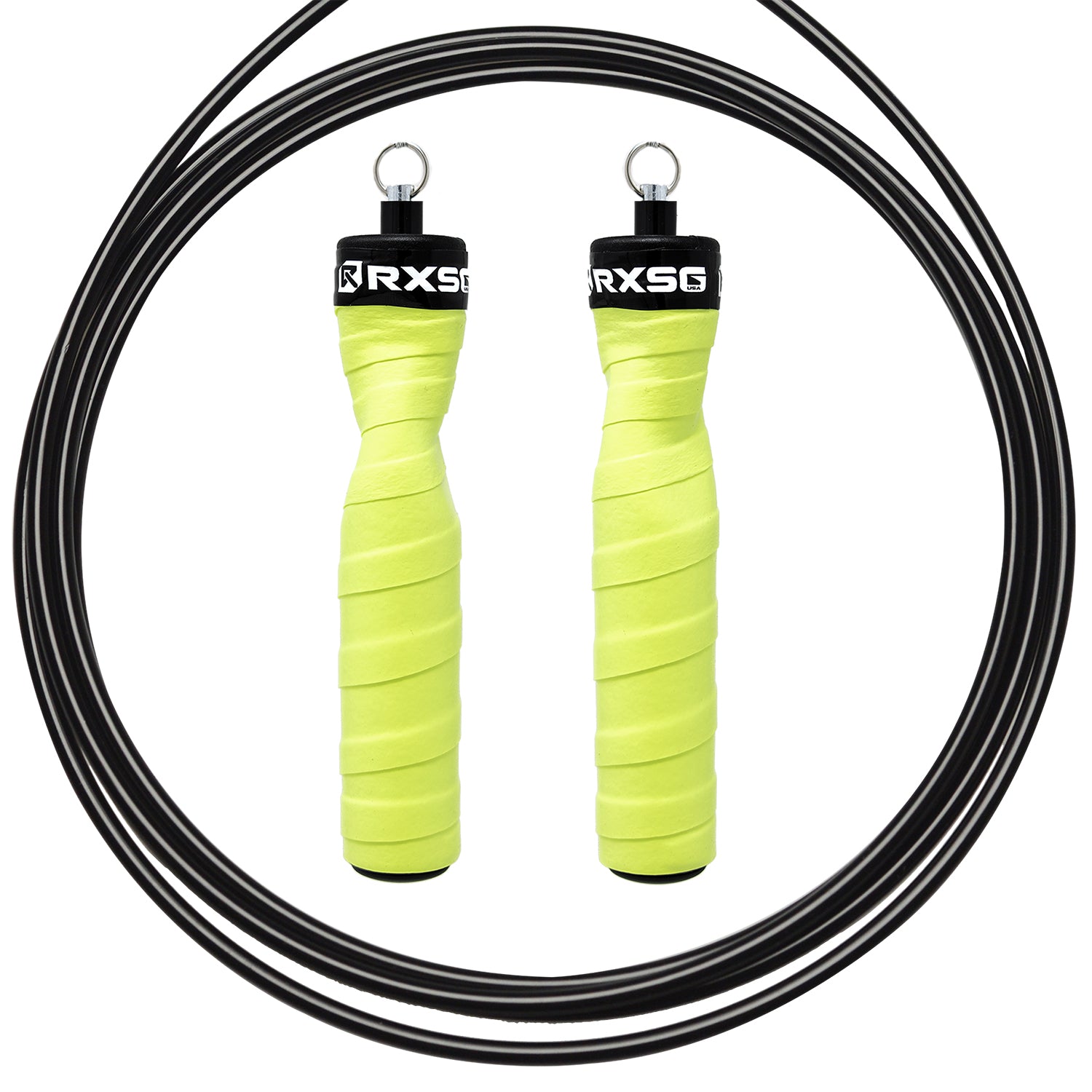 RXSG_CustomFit_Limelight_Jump_Rope with Black Buff Cable