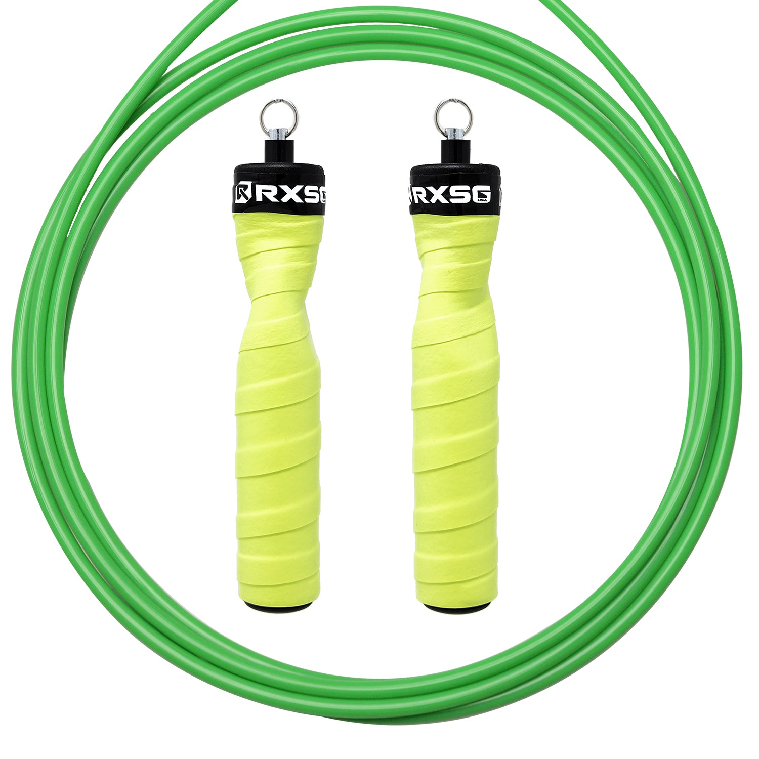 RXSG_CustomFit_Limelight_Jump_Rope with Green Buff Cable