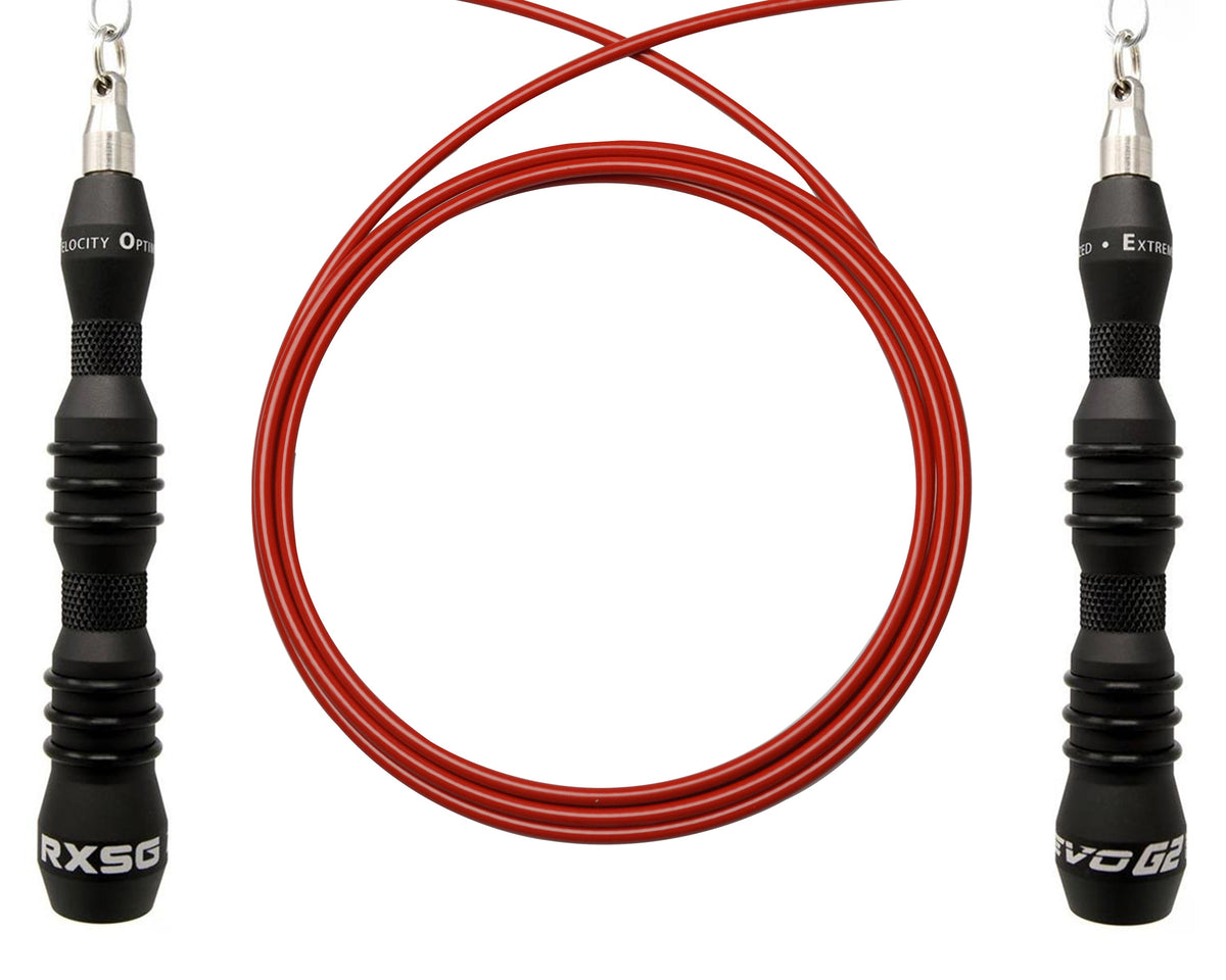 RXSG EVO G2 Speed Jump Rope with Red Cable