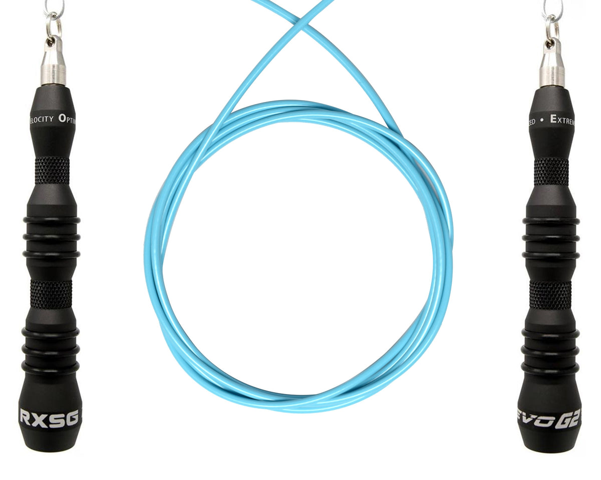 RXSG EVO G2 Speed Jump Rope with Teal Cable
