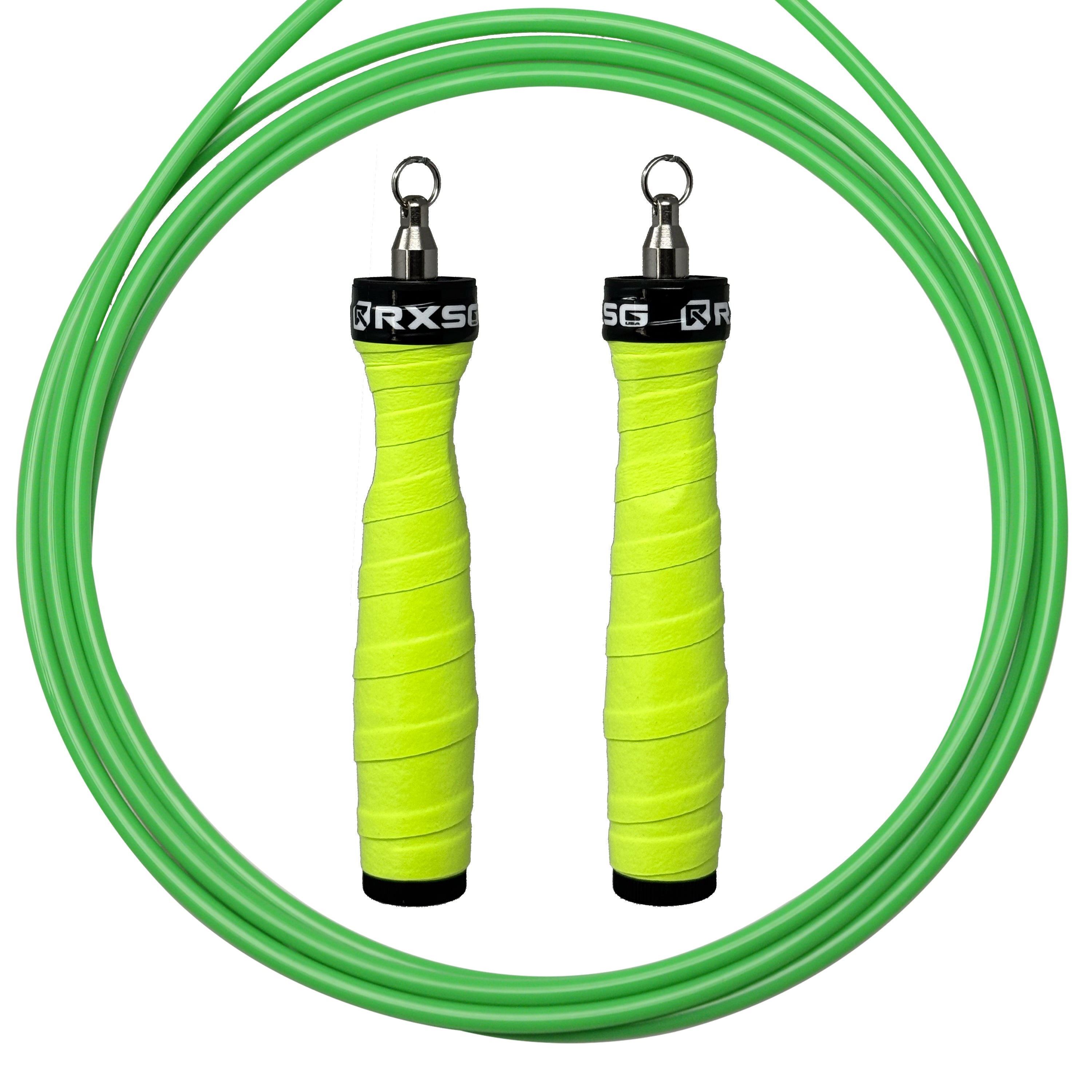 RXSG Rx Jump Rope 2.0  Custom Limelight with Neon Green Cable