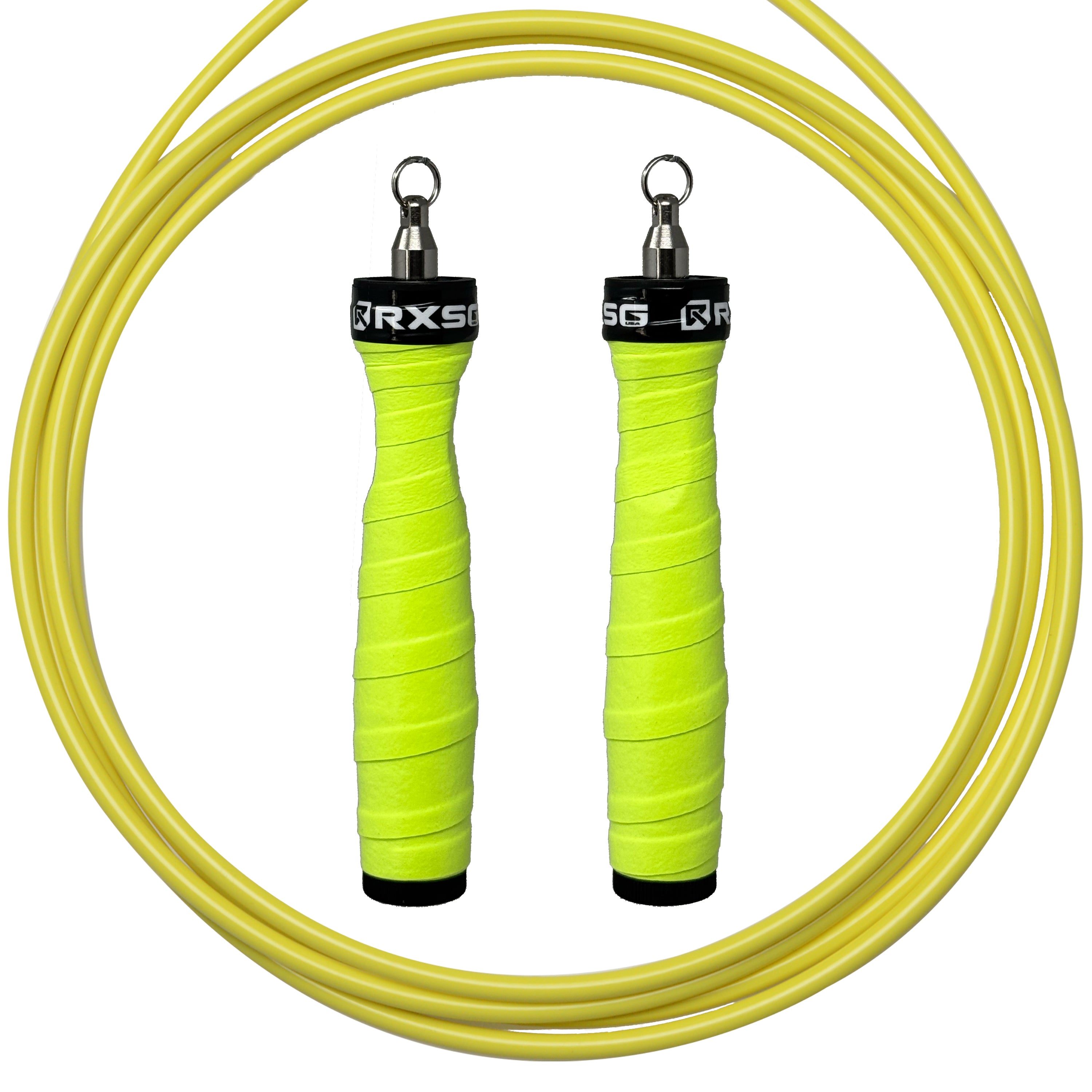 RXSG Rx Jump Rope 2.0  Custom Limelight with Neon Yellow Cable