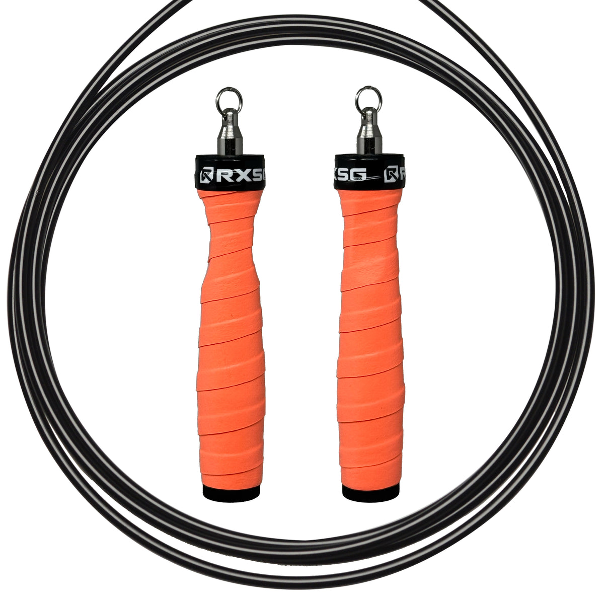 RXSG Rx Jump Rope 2.0  Custom Outrageous Orange with Black Cable