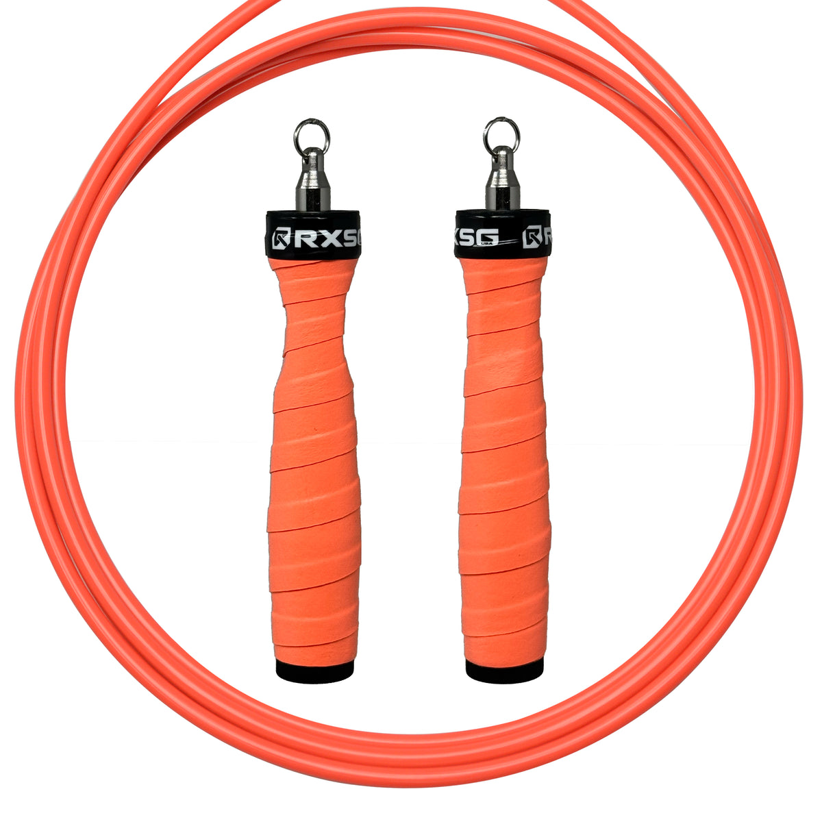 RXSG Rx Jump Rope 2.0  Custom Outrageous Orange with Neon Orange Cable