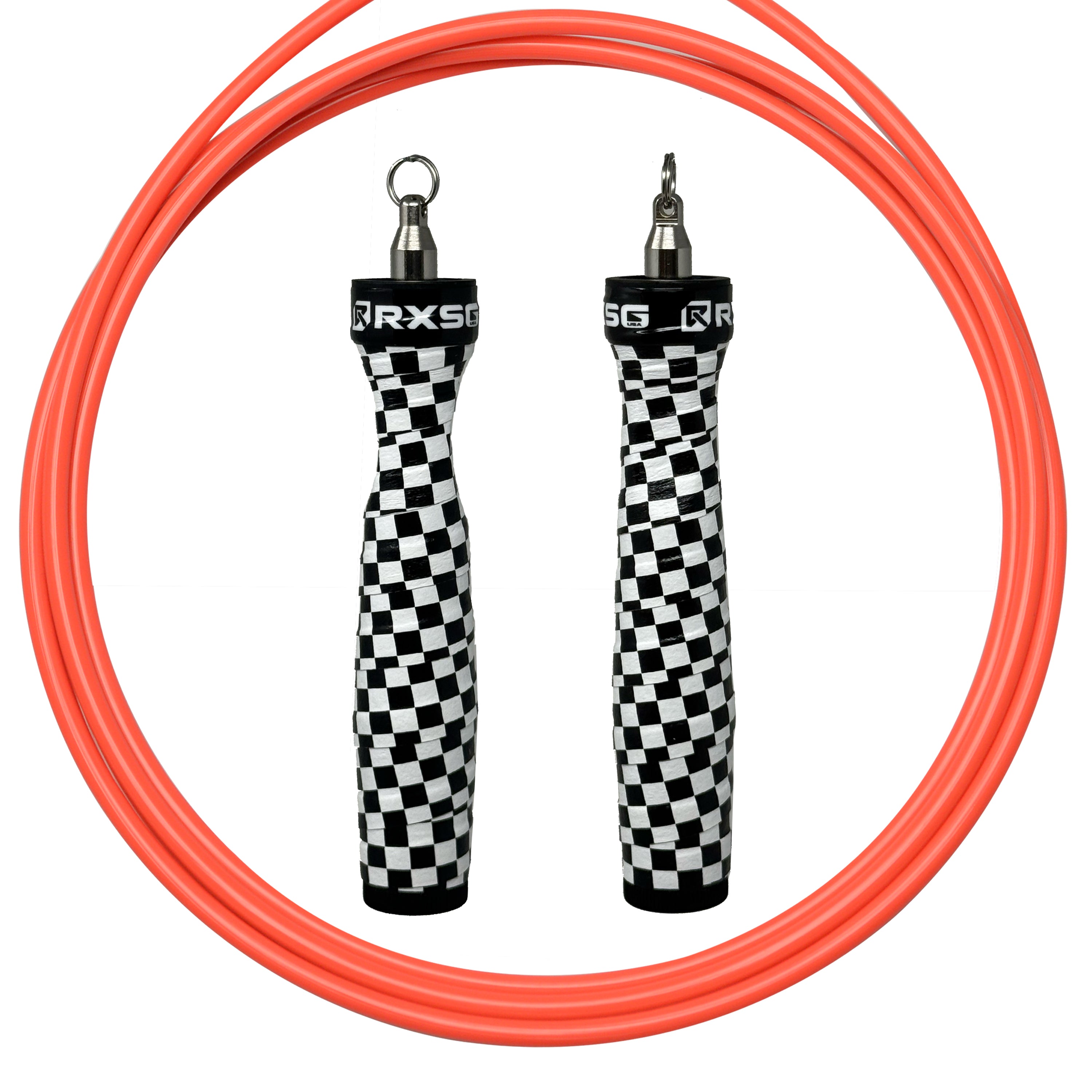RXSG Rx Jump Rope 2.0  Custom The Finisher with Neon Orange Cable