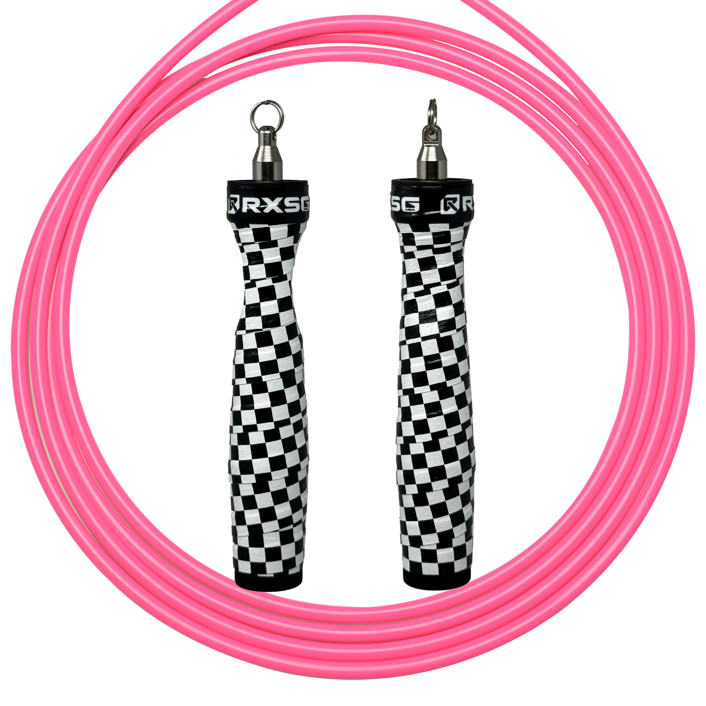 RXSG Rx Jump Rope 2.0  Custom The Finisher with Neon Pink Cable