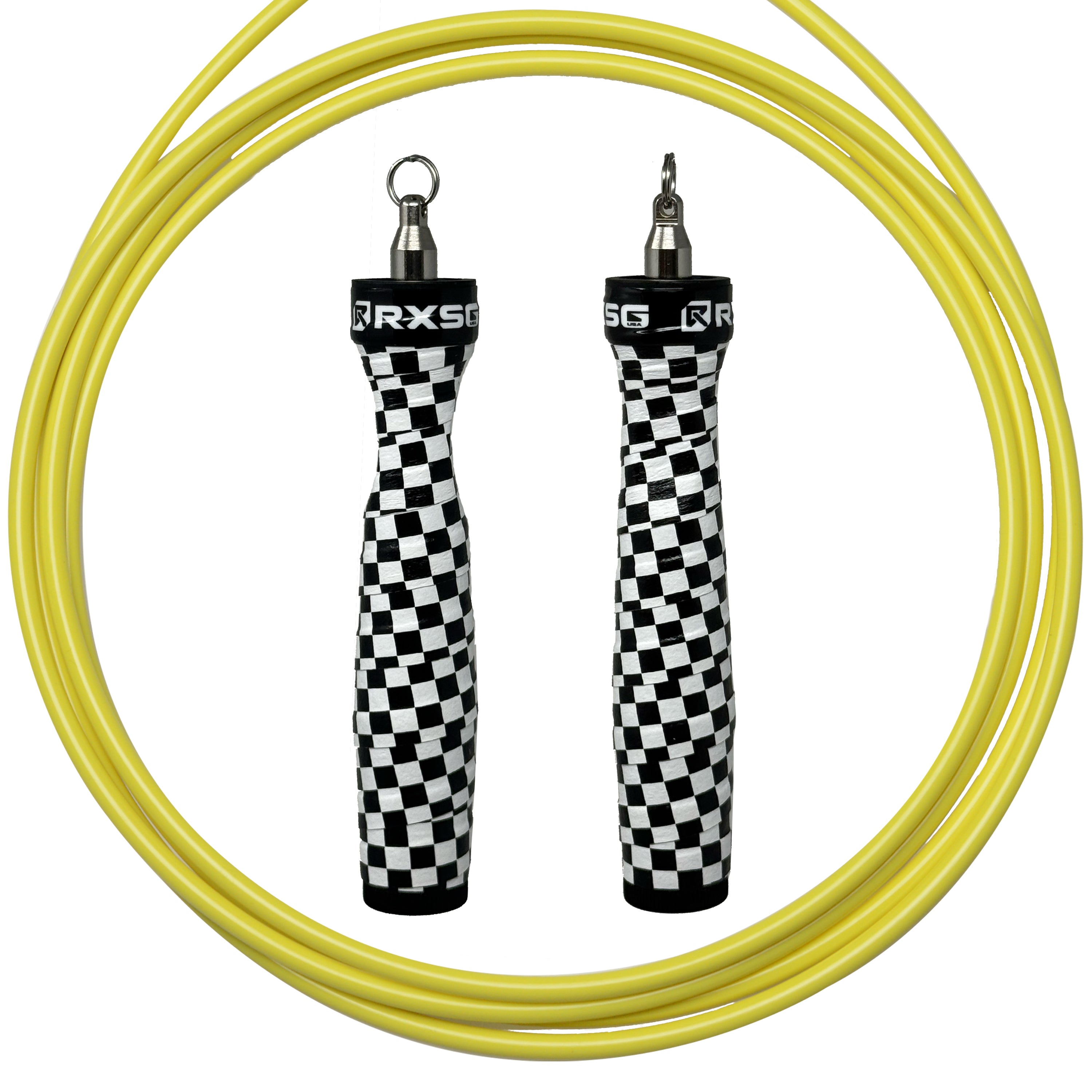 RXSG Rx Jump Rope 2.0  Custom The Finisher with Neon Yellow Cable