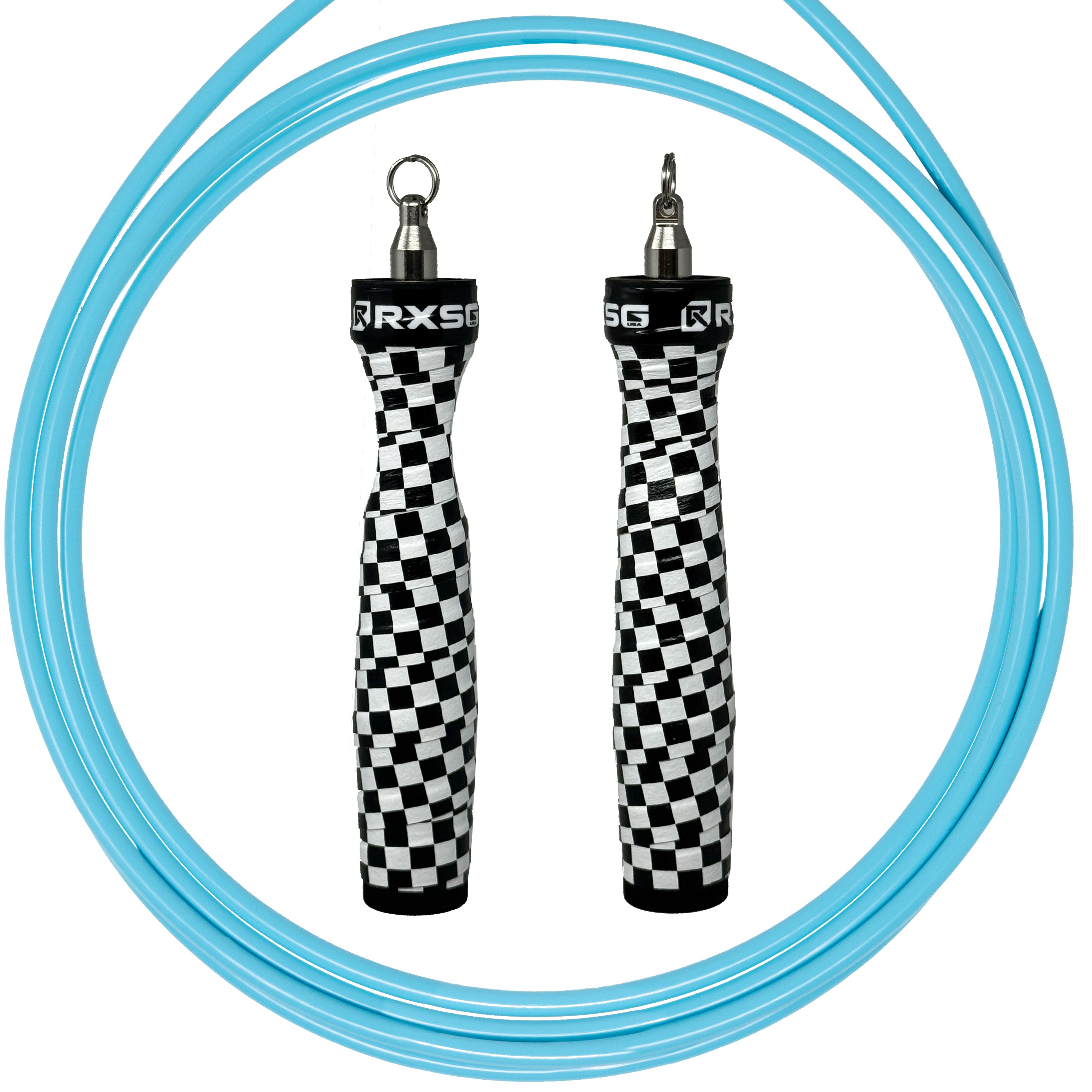 RXSG Rx Jump Rope 2.0  Custom The Finisher with Teal Cable