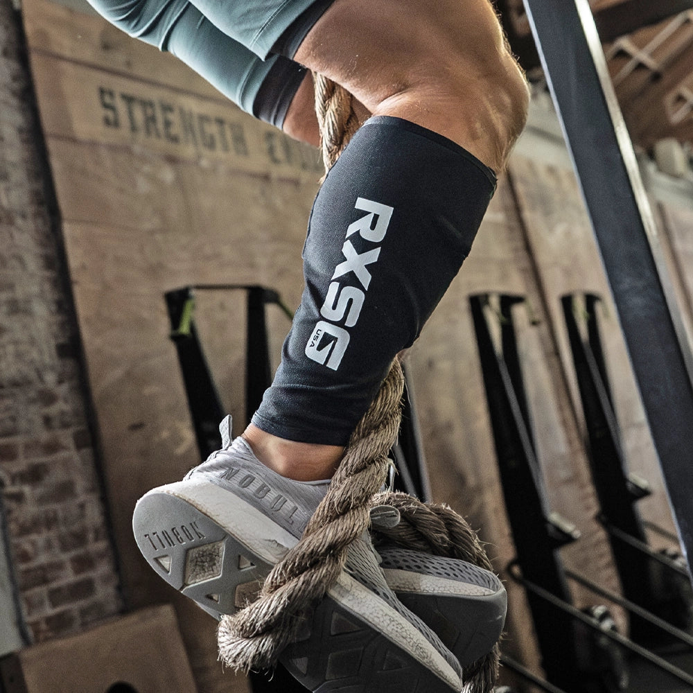 RXSG Shin Guards in use by CrossFit athlete Jorge Fernandez