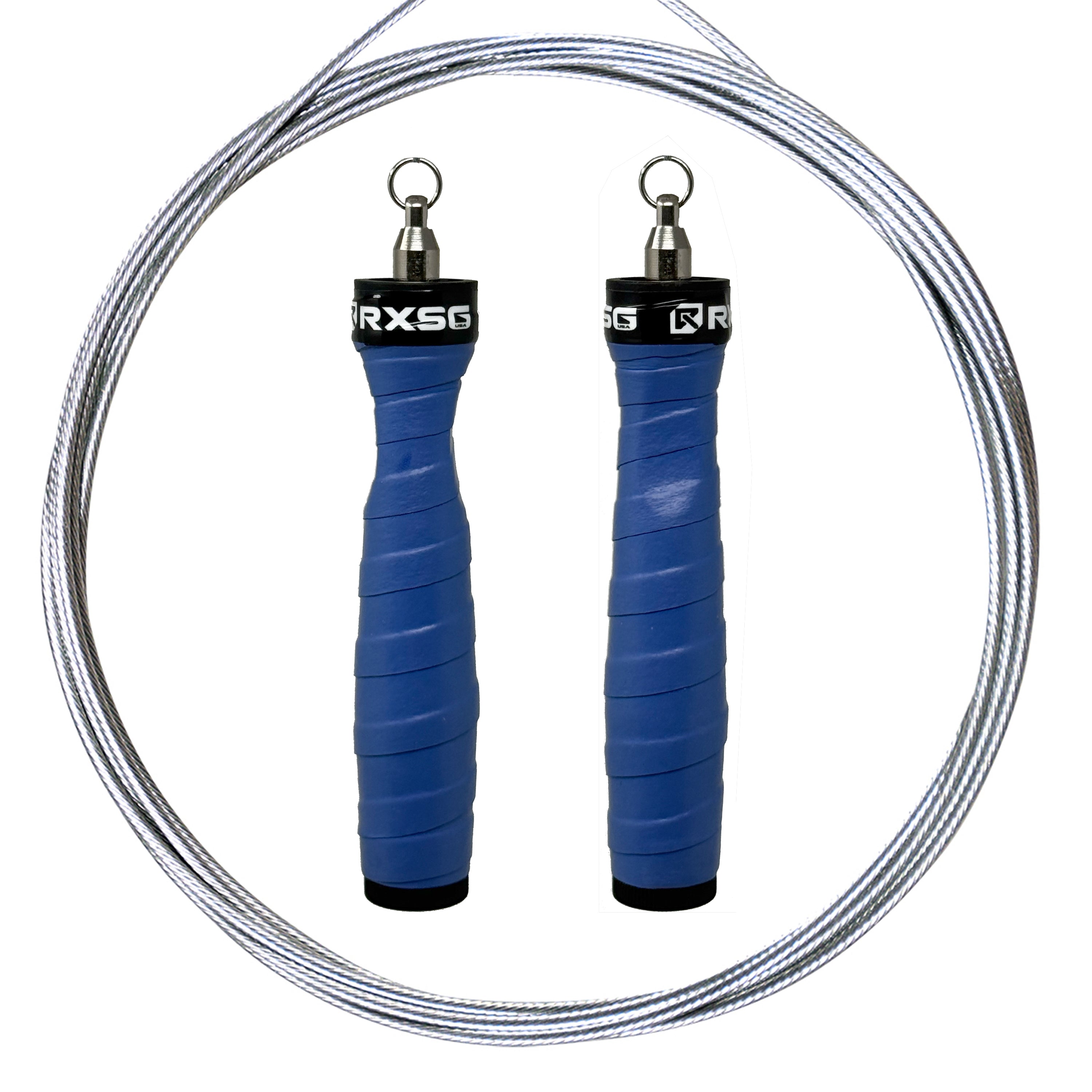 Rx_Jump_Rope_2.0_Bionic Blue_Handles_and_Uncoated Speedwire Cable