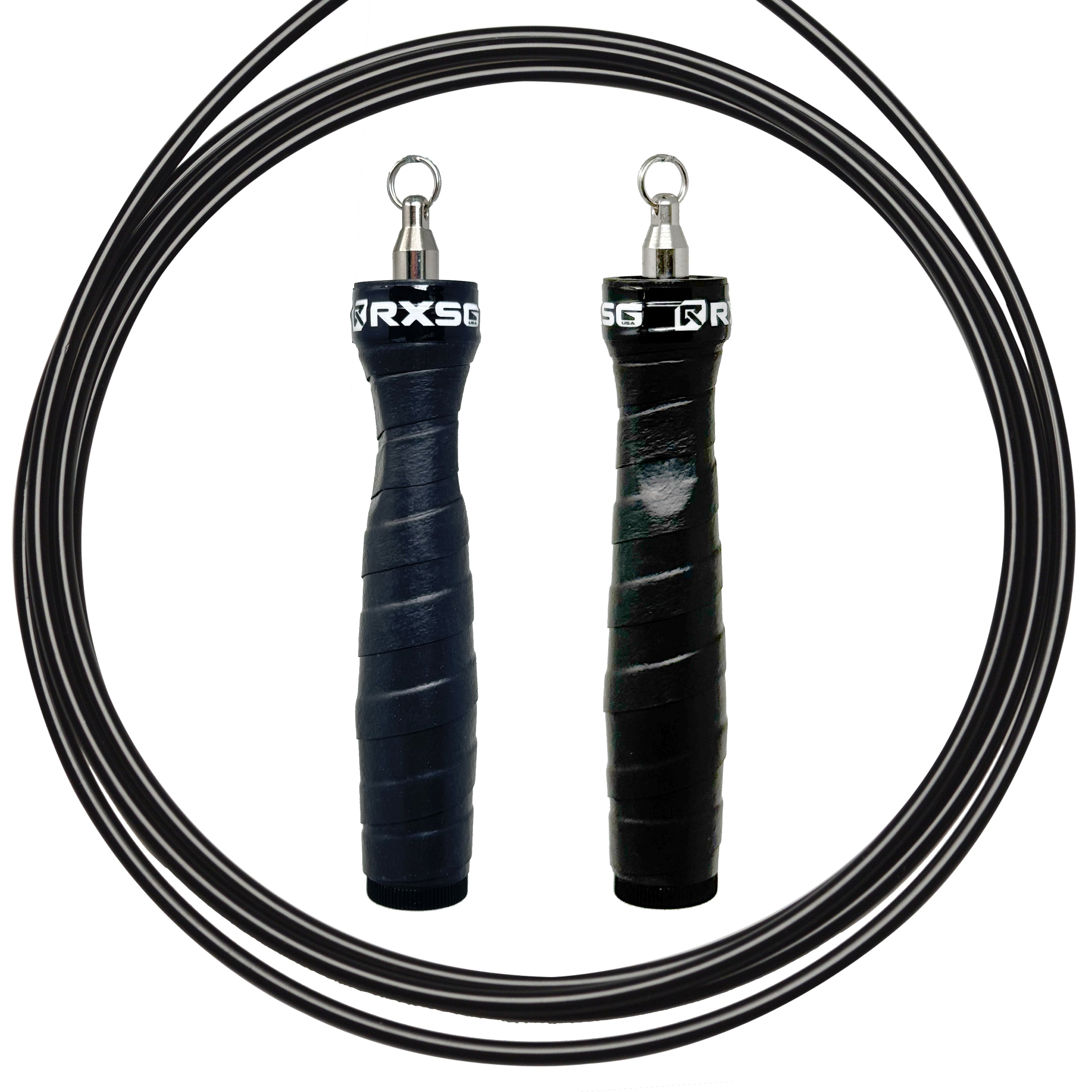 Rx Jump Rope 2.0 Black Handles with Black Cable