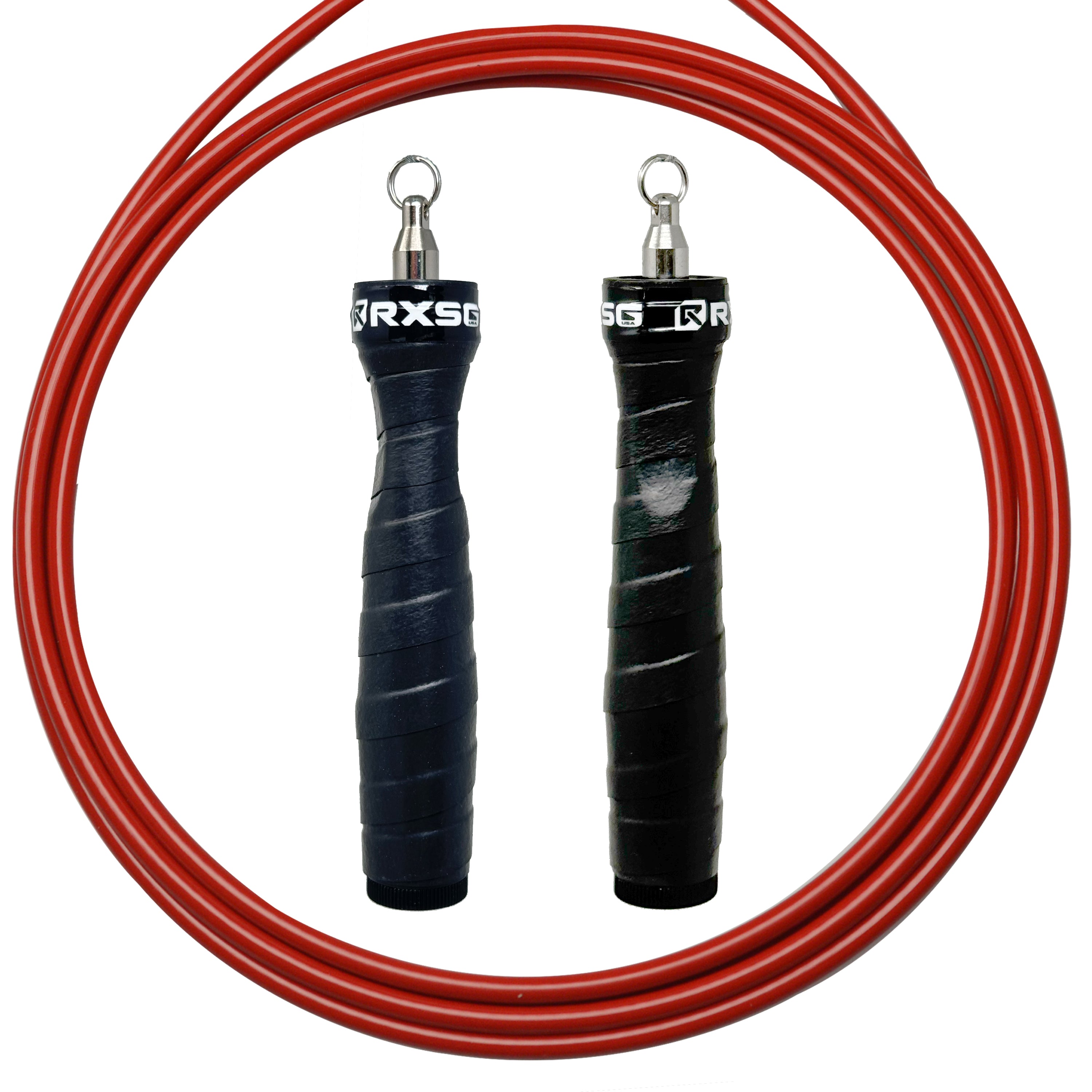 Rx Jump Rope 2.0 Black Handles with Red Cable