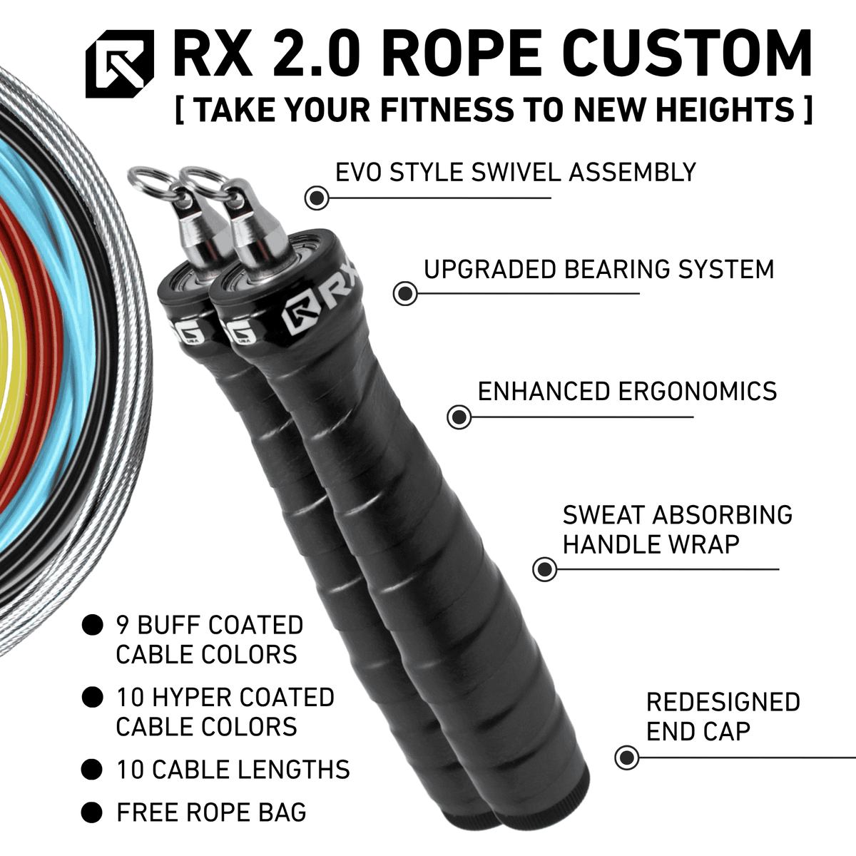 Black Ops Original Rx Jump Rope - Buff