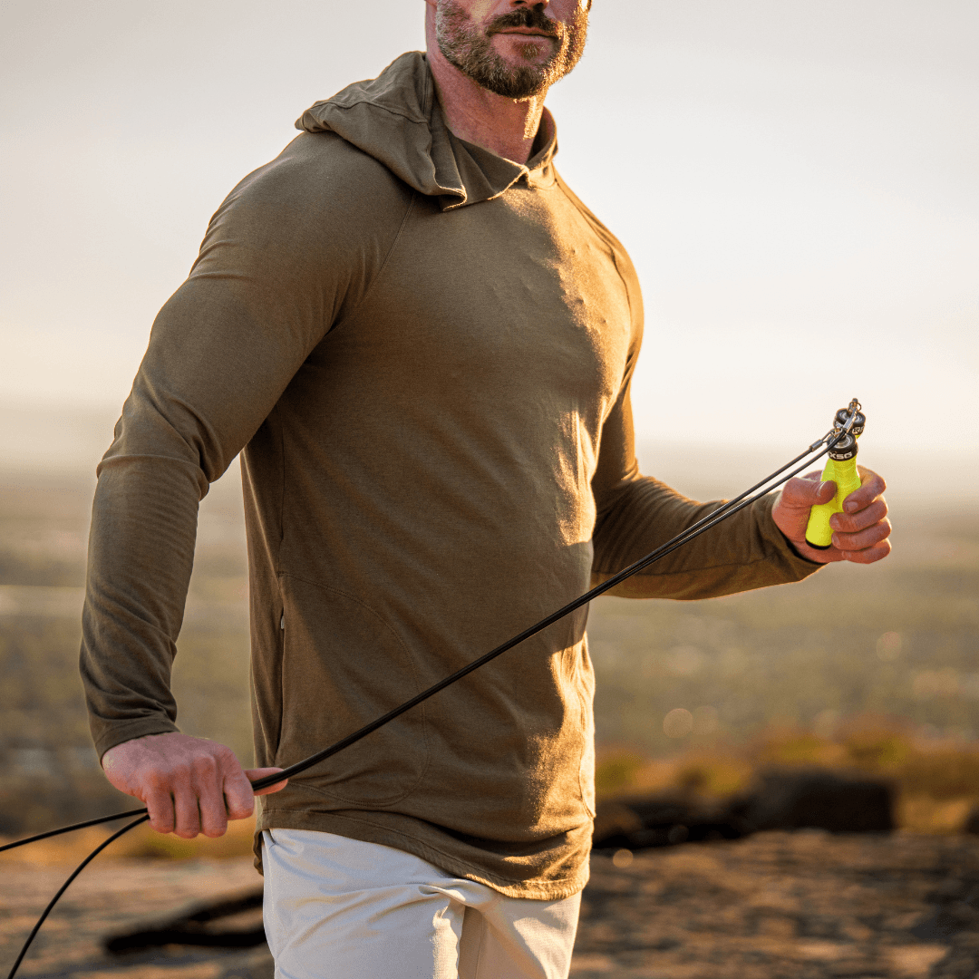 Rx Jump Rope 2.0 Custom Jump Rope in athlete's hand 