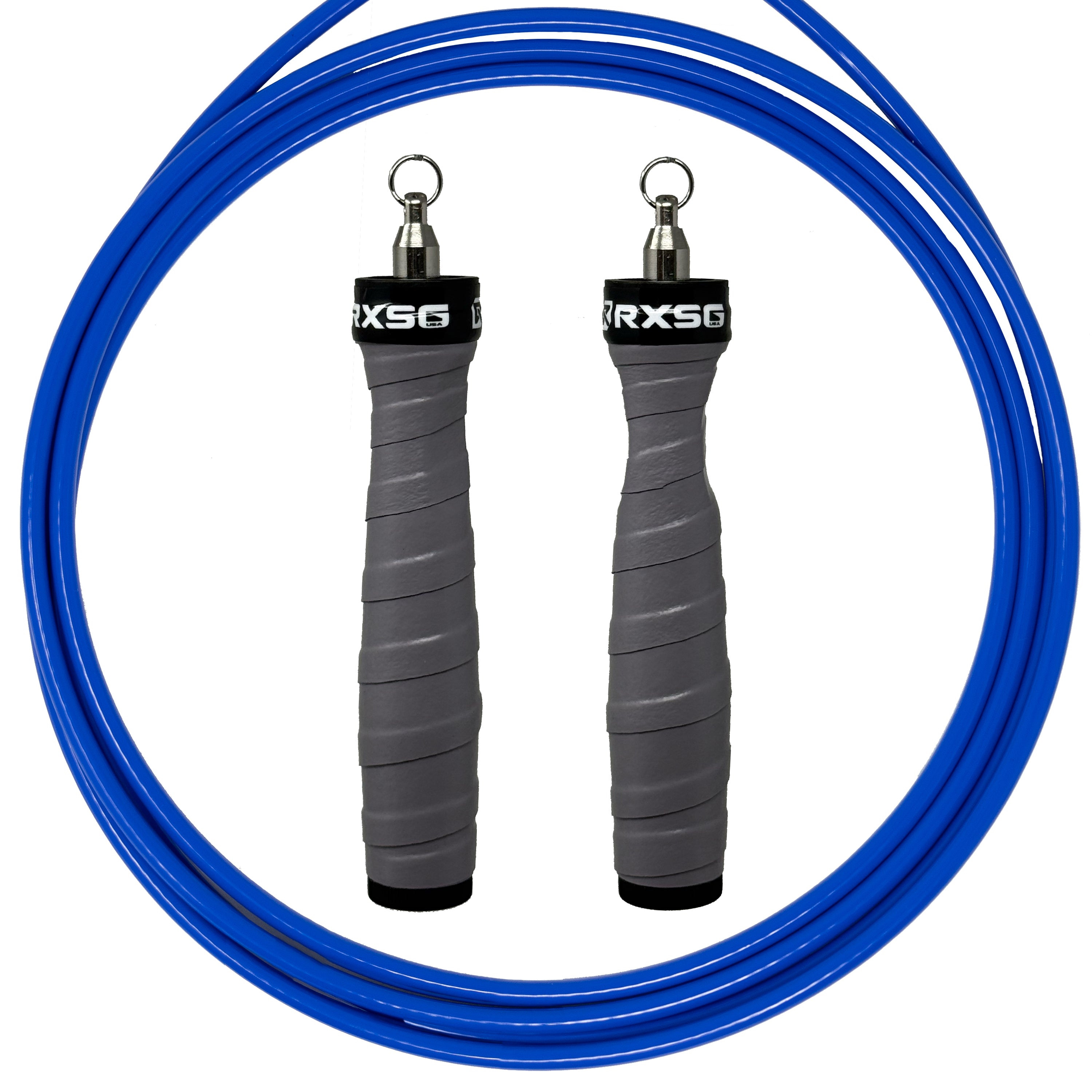 Rx_Jump_Rope_2.0_Gauntlet Gray_Handles_and_Blue_Cable