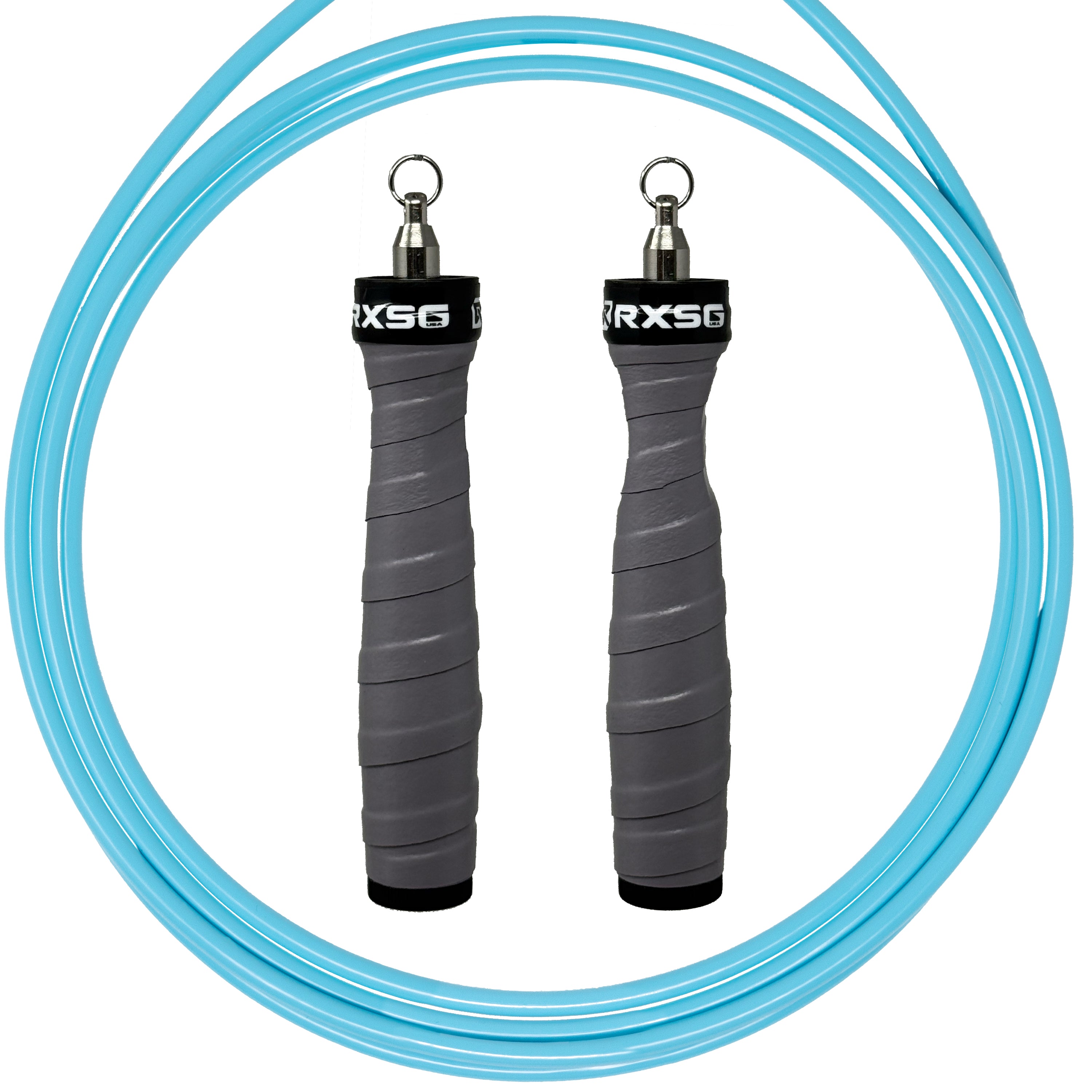 Rx_Jump_Rope_2.0_Gauntlet Gray_Handles_and_Teal_Cable