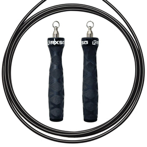 Rx_Jump_Rope_2.0_Standard Black Handles with Black Cable