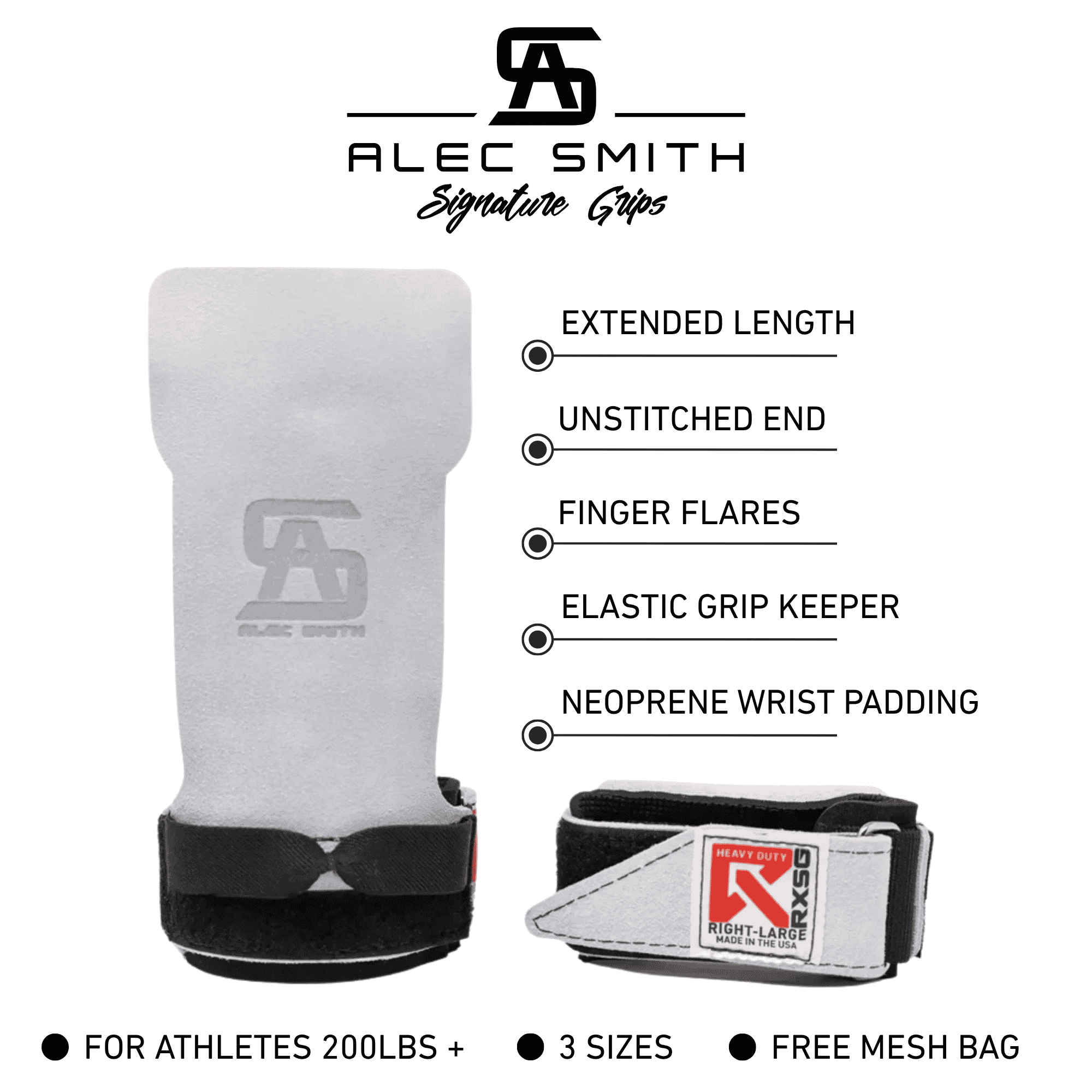 Rx_Smart_Gear_Alec_Smith_Heavy_Duty_Grips Features