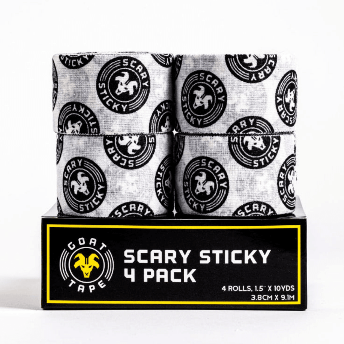 Rx_Smart_Gear_Scary_Sticky_Goat_Tape_Roll_Black_and_White 4 pack
