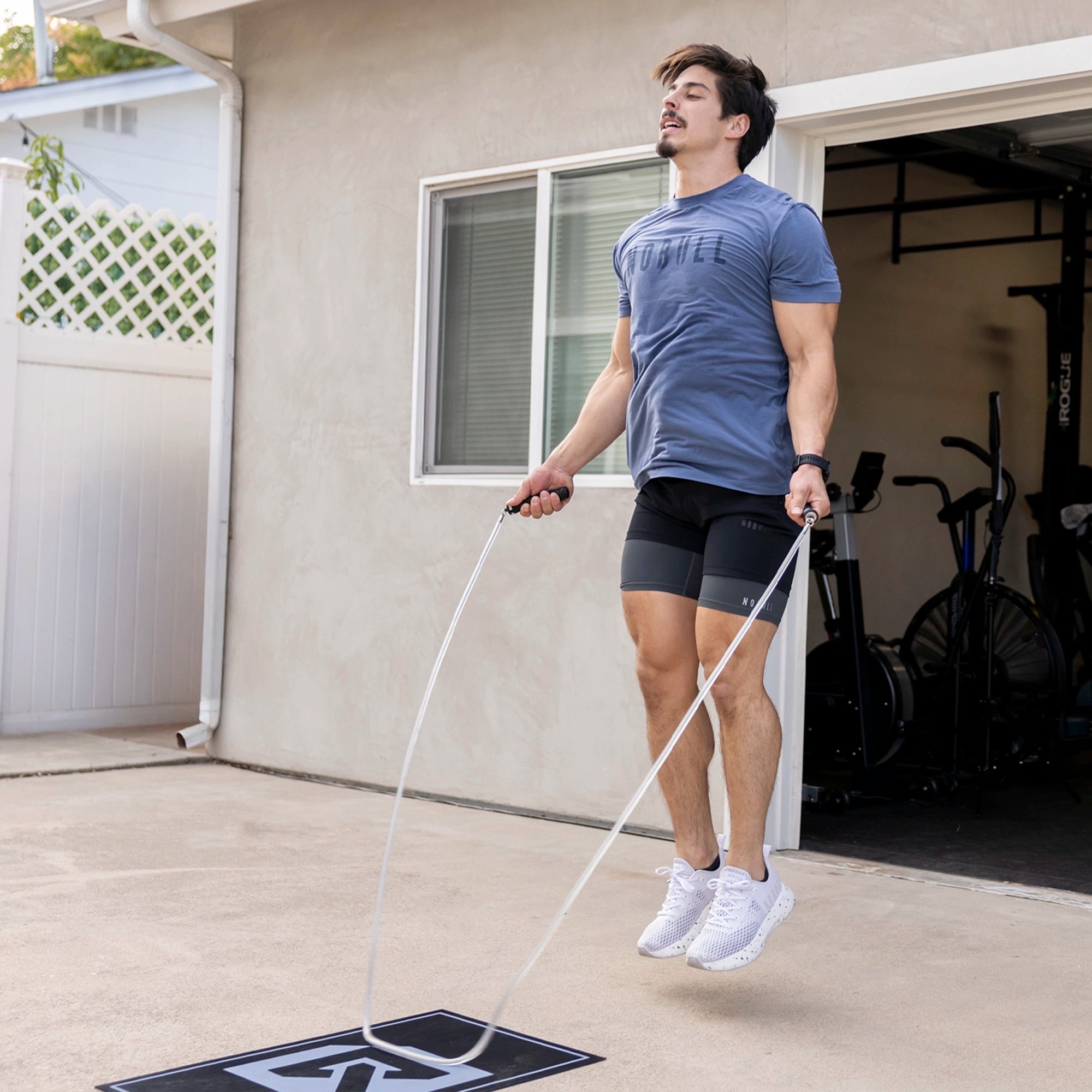 Rx Smart Gear Target Mat and Kronos Heavy Jump Rope Used by CrossFit Athlete Jorge Fernandez